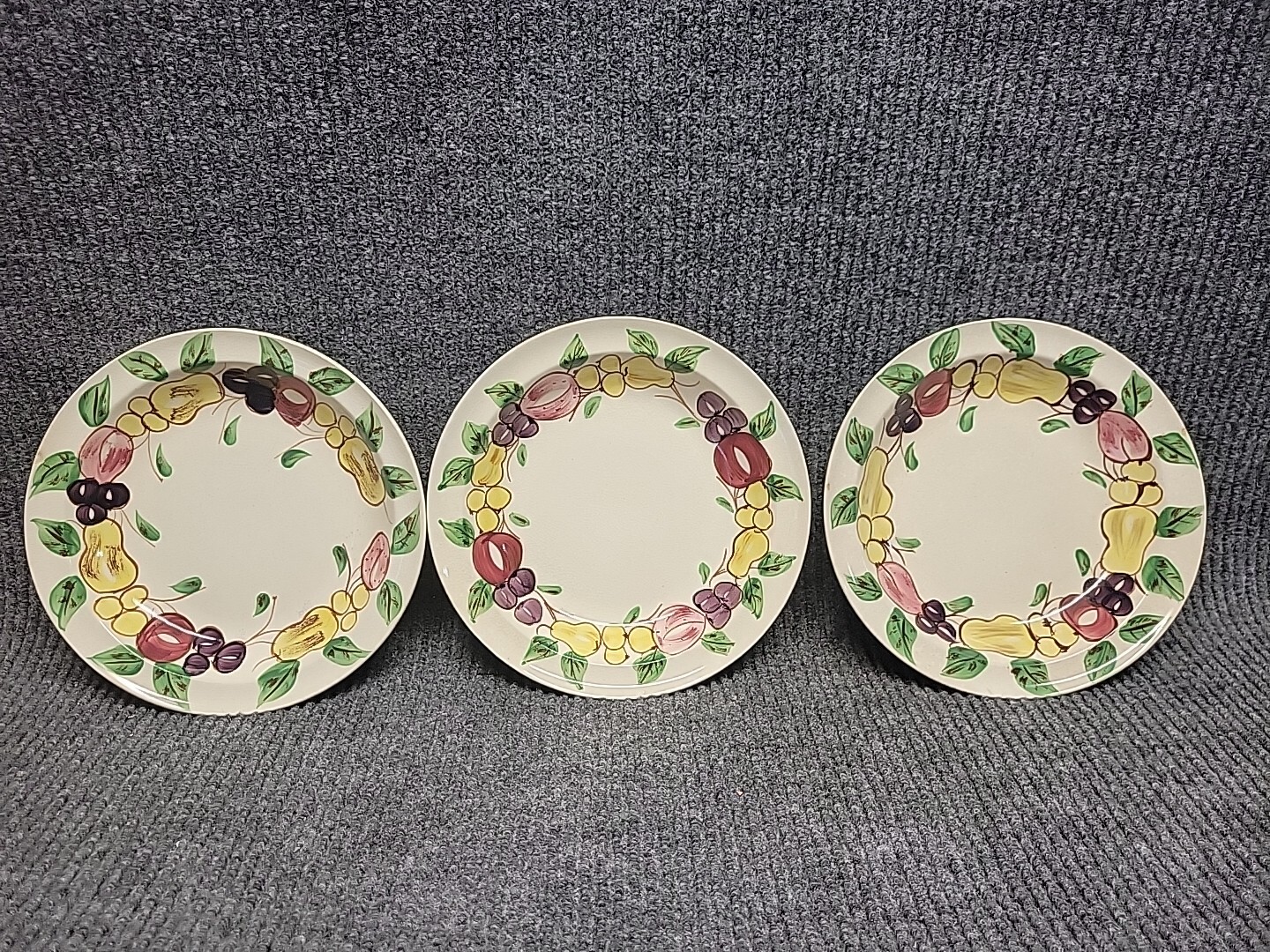 3 Pc Blue Ridge Hand Painted Bowl