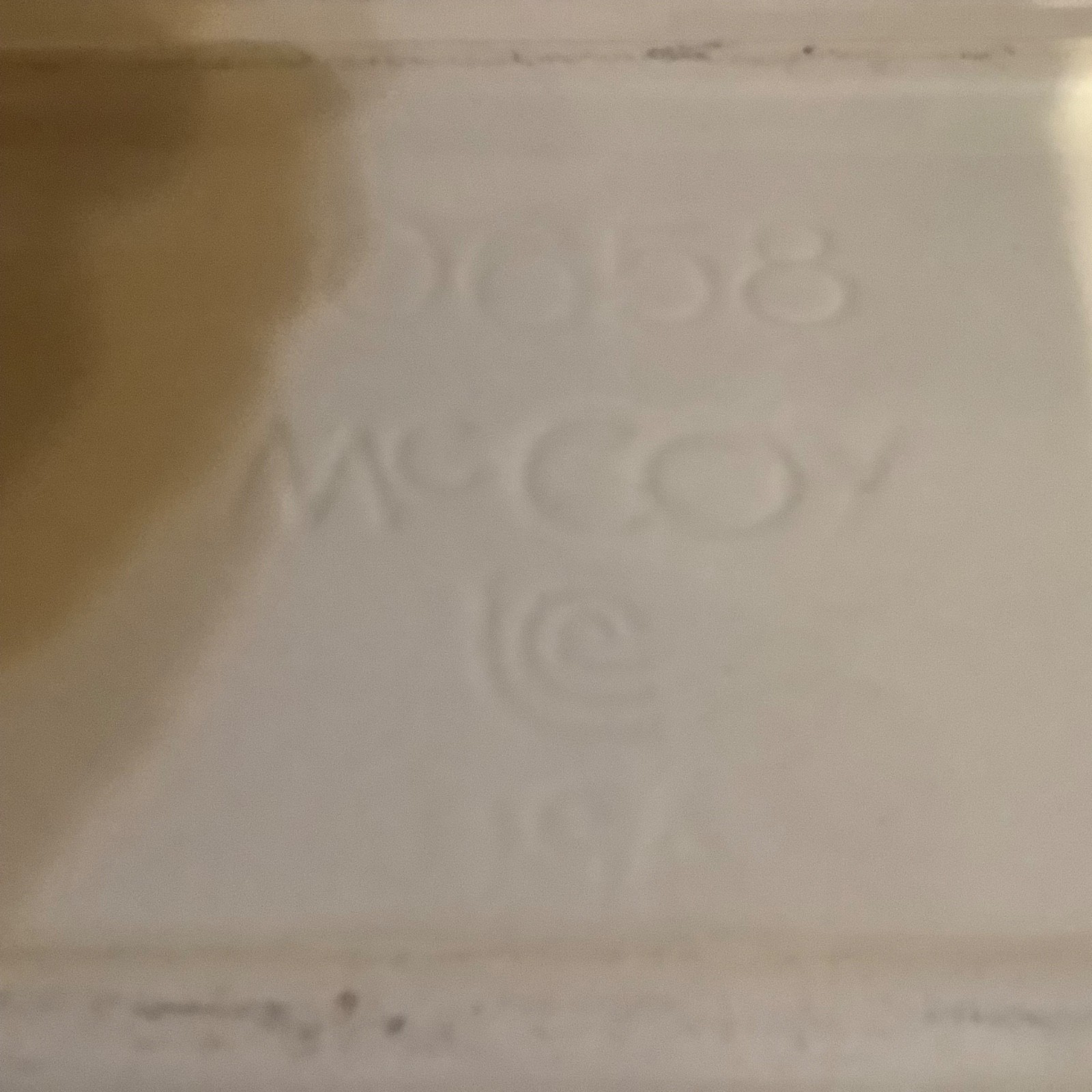 Vintage McCoy #0658 Beige-Cream 14″ Ceramic Oblong Bread Serving Tray/Excellent