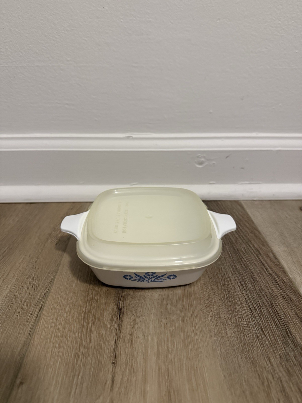 VTG Corning Ware P-41-B Blue Cornflower Petite Casserole w/Plastic Lid
