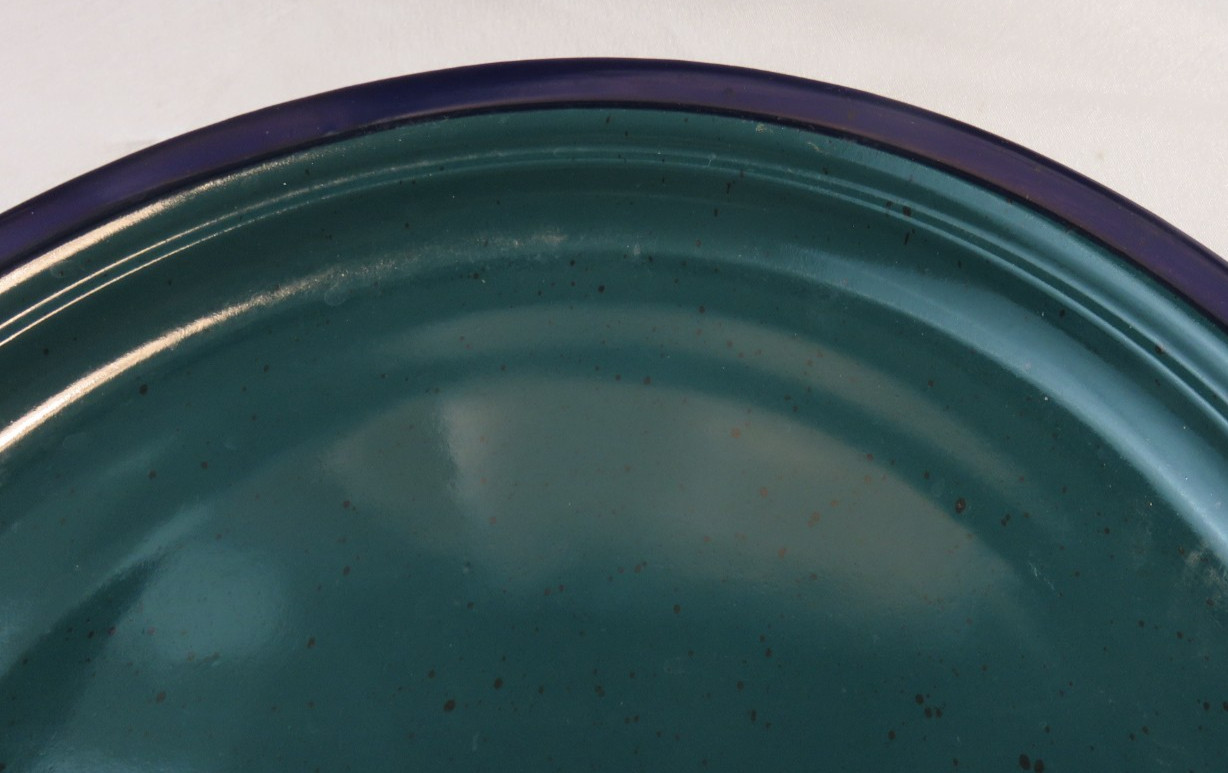 Betty Crocker Chop Plate Serving Platter Harmony Collection Dark Green & Blue
