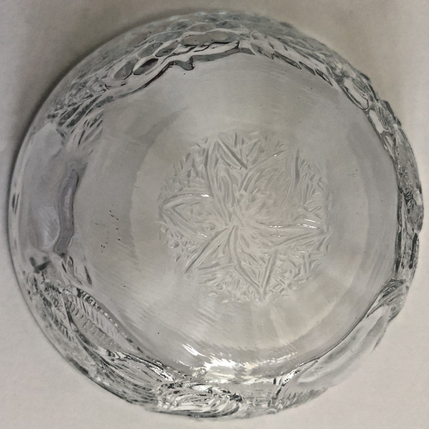 Vtg KIG Indonesia Fruit Garden Bowl 5″ Clear Glass 12 Available Sold Separately