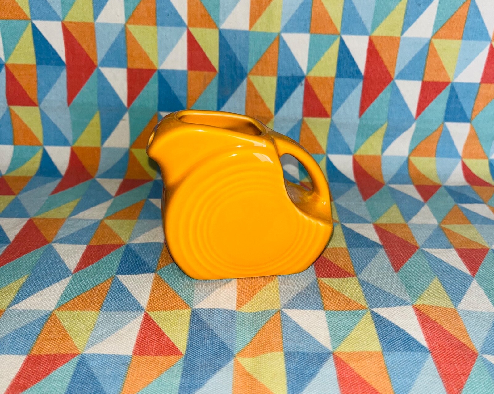 FIESTAWARE MINI DISK PITCHER creamer BUTTERSCOTCH orange NEW FIESTA 5 OZ. disc