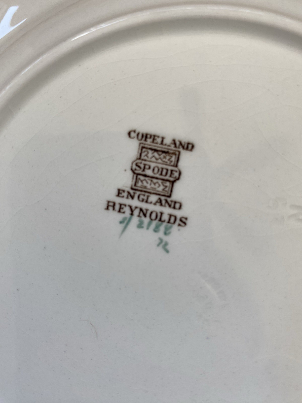 Vtg Spode Copeland England Reynolds 2188 Fruit & Flowers 7 7/8″ Plates Set of 4