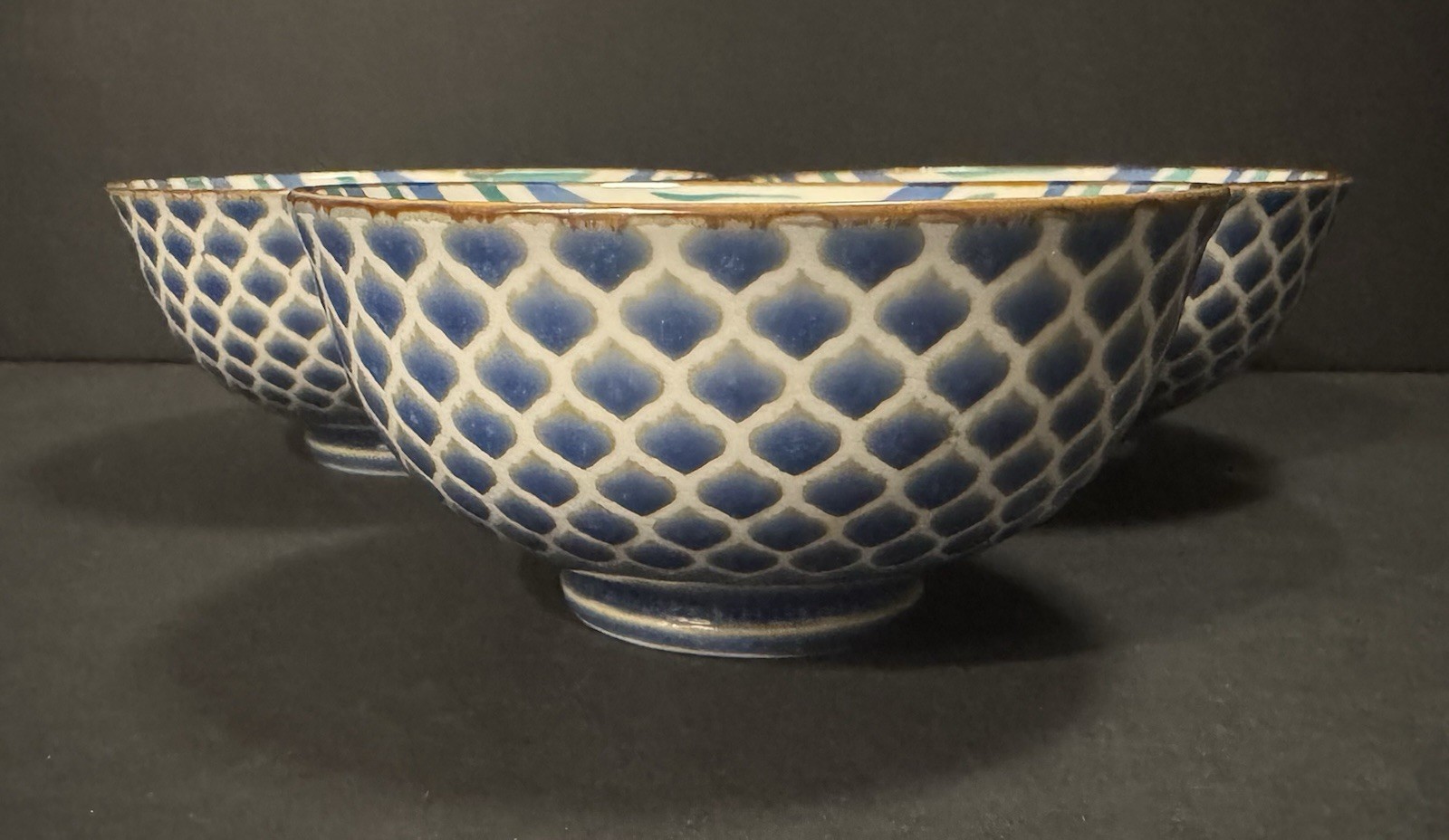 Ooh La La! By BIA, Cheyenne Basket Weave & in Blue/White/Turquoise Stripes NICE