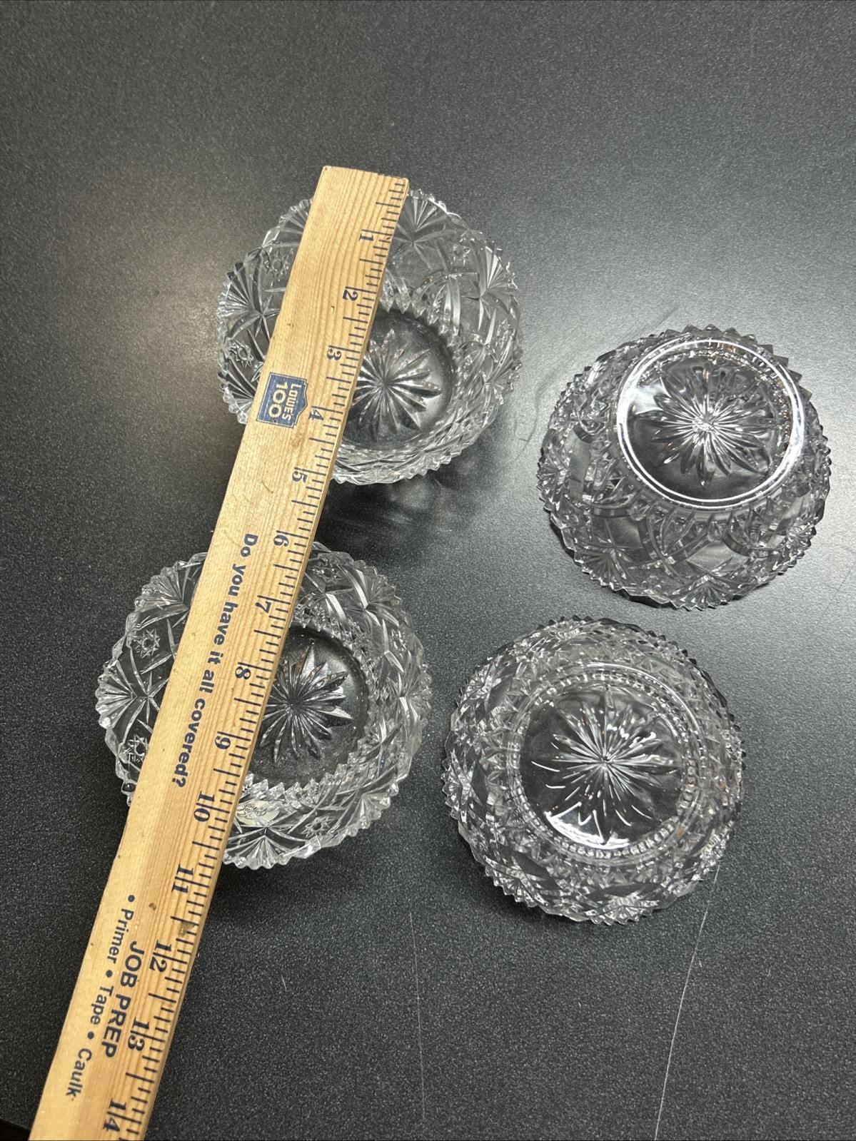 Set of 4 Vintage Vincennes J. G. Durand Cristal D’Arques Bowls made in France 5″