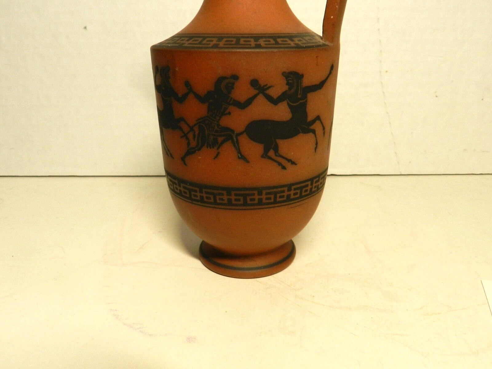 FBF20 – ROSSO ANTICO EWER NEOCLASSICAL RED BASALT 6.75″ 19thc centaurs black fig