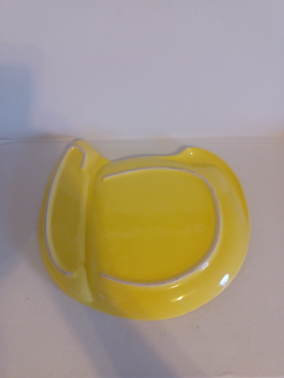 Vtg Yellow Bellini Food Platter Made In Italy With Original Sticker. See Picture