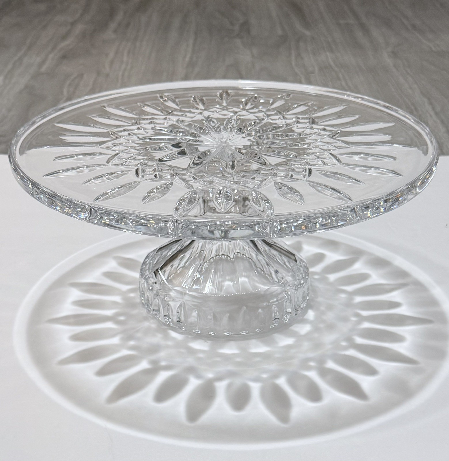 Waterford Crystal: Lismore Round Cake Stand, 11″ luxury, hand cut and crafted