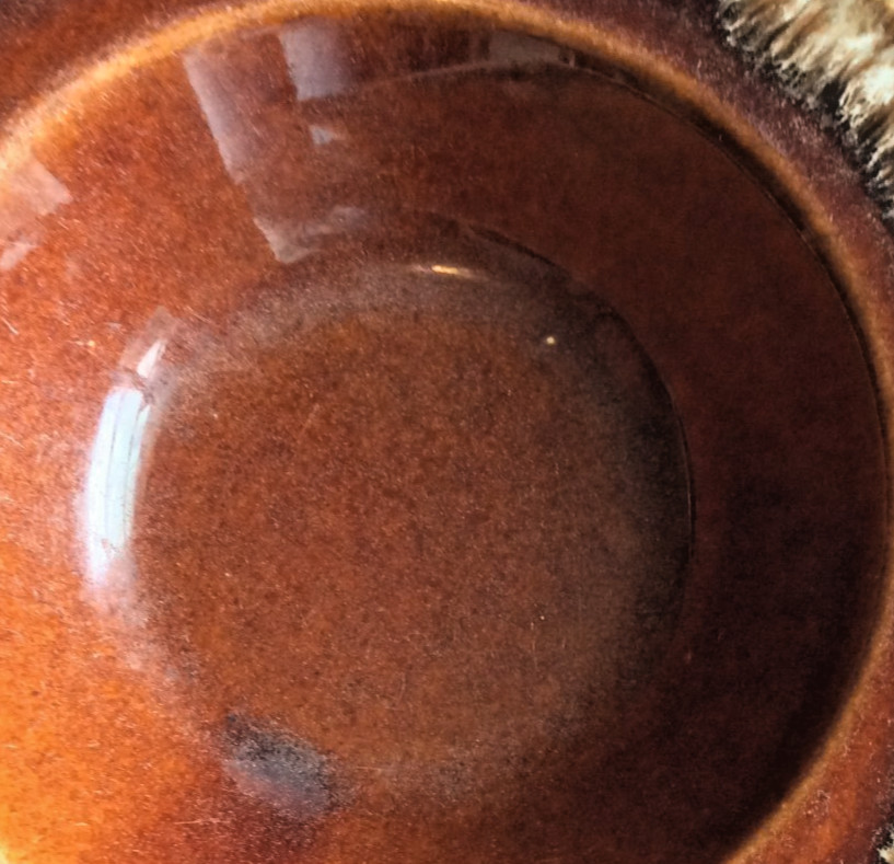 Vintage Hull Pottery Brown Drip Glaze Set of 4 Small Bowls Oven Proof USA
