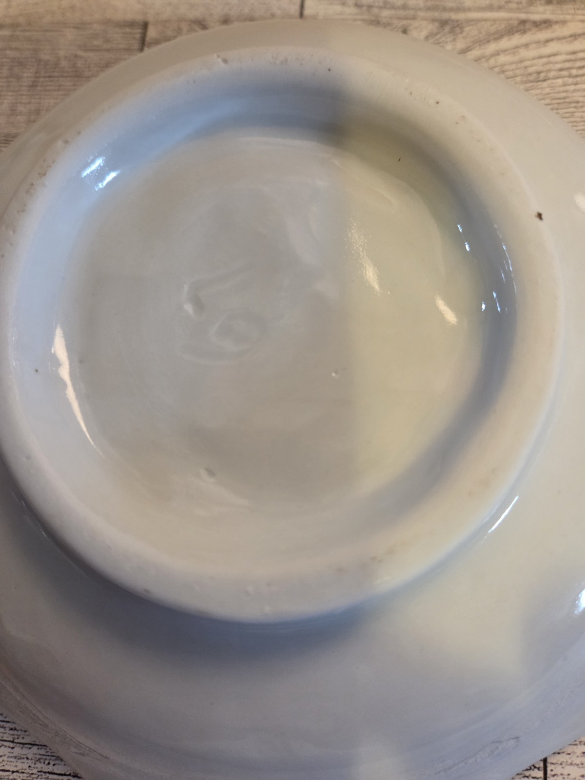 Ceramic Candy Dish/ Trinket Dish 7.75” White With Blue Floral Handles Vintage