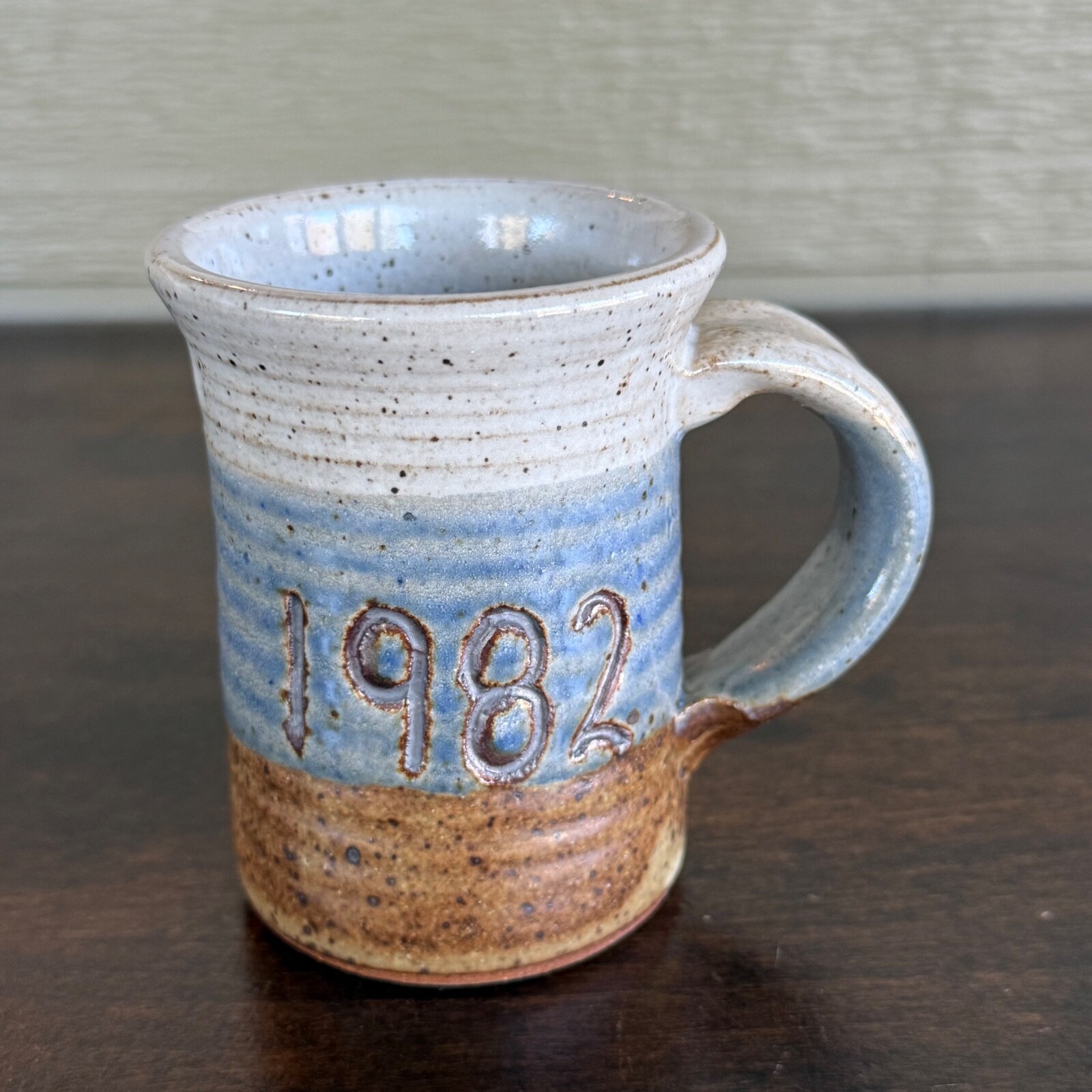Vintage Barry Jepson Studio Art Pottery Coffee Mug 1982 Beta Sigma Phi Kansas