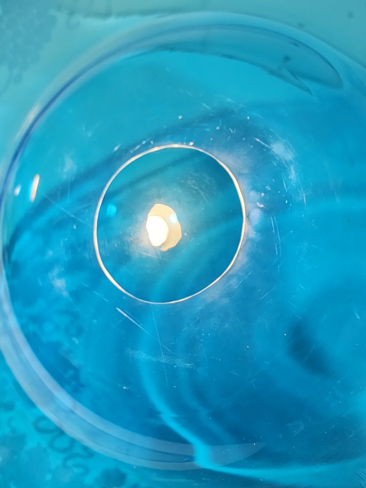 Sinclaire Steuben Engraved CELESTE BLUE 16″ Glass Plate Possible Shape 2906