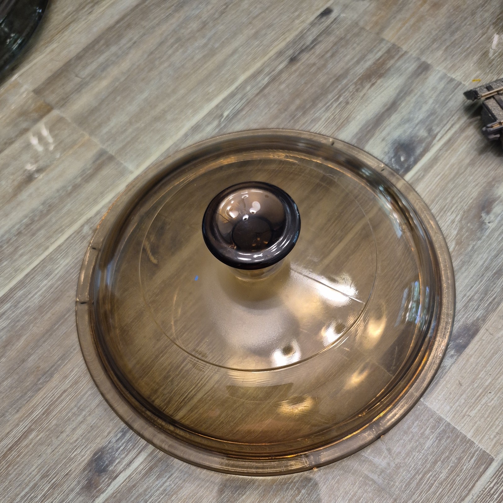 Pyrex Cranberry Glass Lid V-1-C