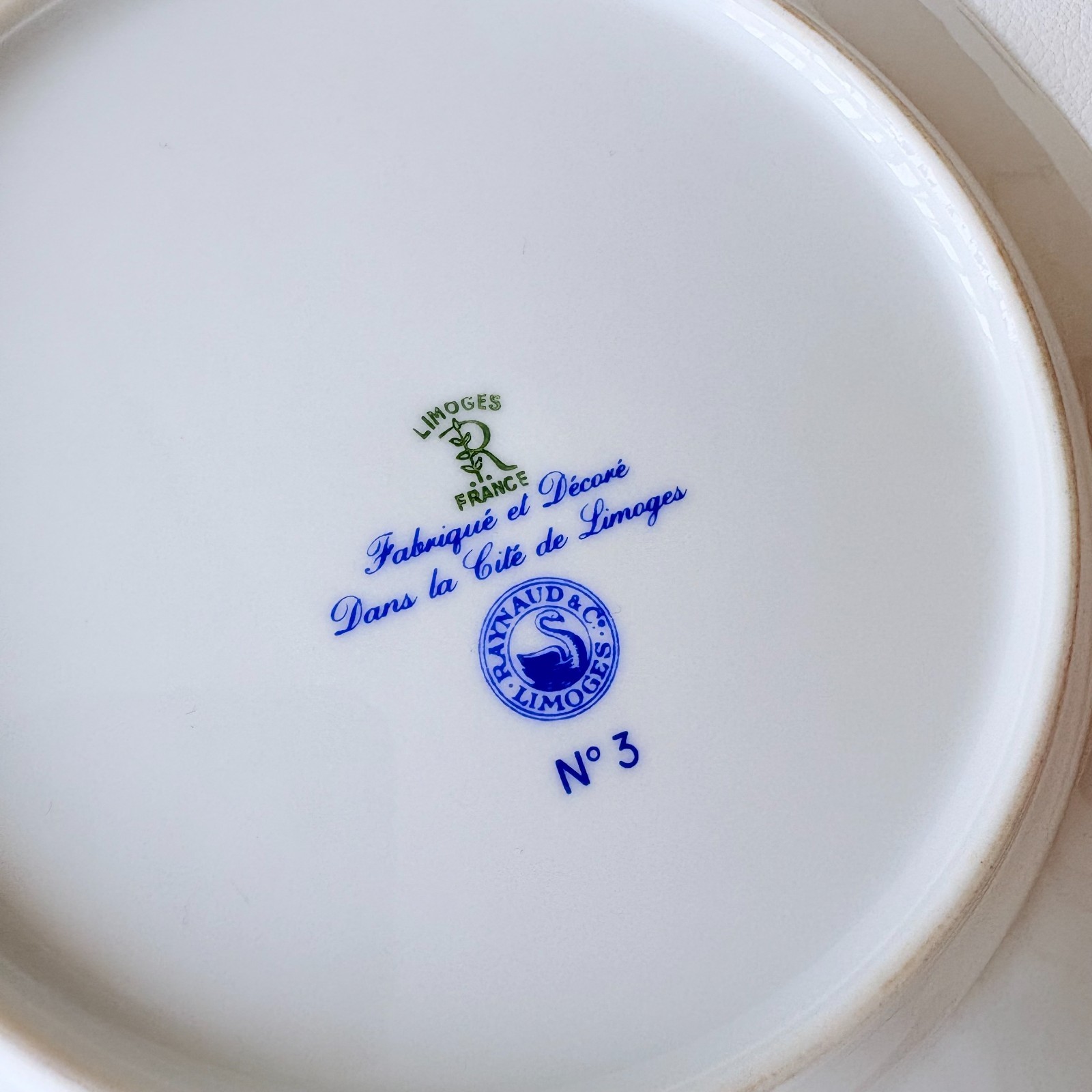RAYNAUD Limoges SI KIANG Plate Full Set 6 [No.1 – 6] 22cm/8.7″