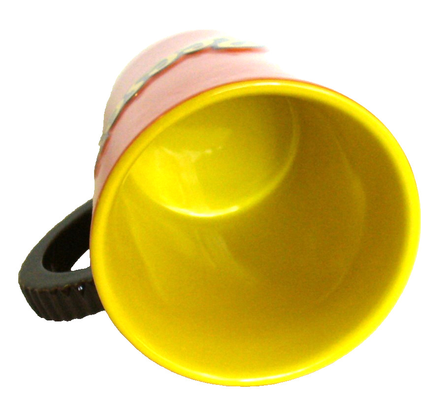 New~3D~HERSHEY’S~Fitz&Floyd~REESES~Coffee~MUG~Brown Grooved Handle~4″ x 3.75″