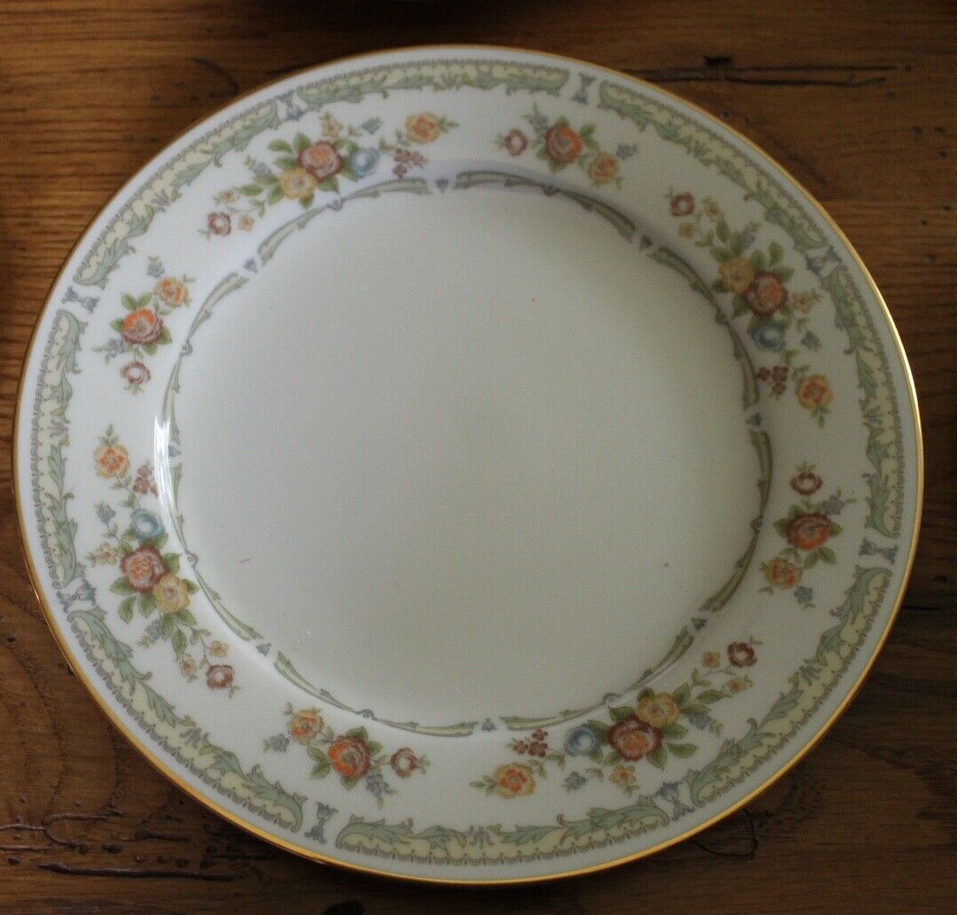 6 Noritake China Porcelain Floral HOMAGE Salad Plates #7236