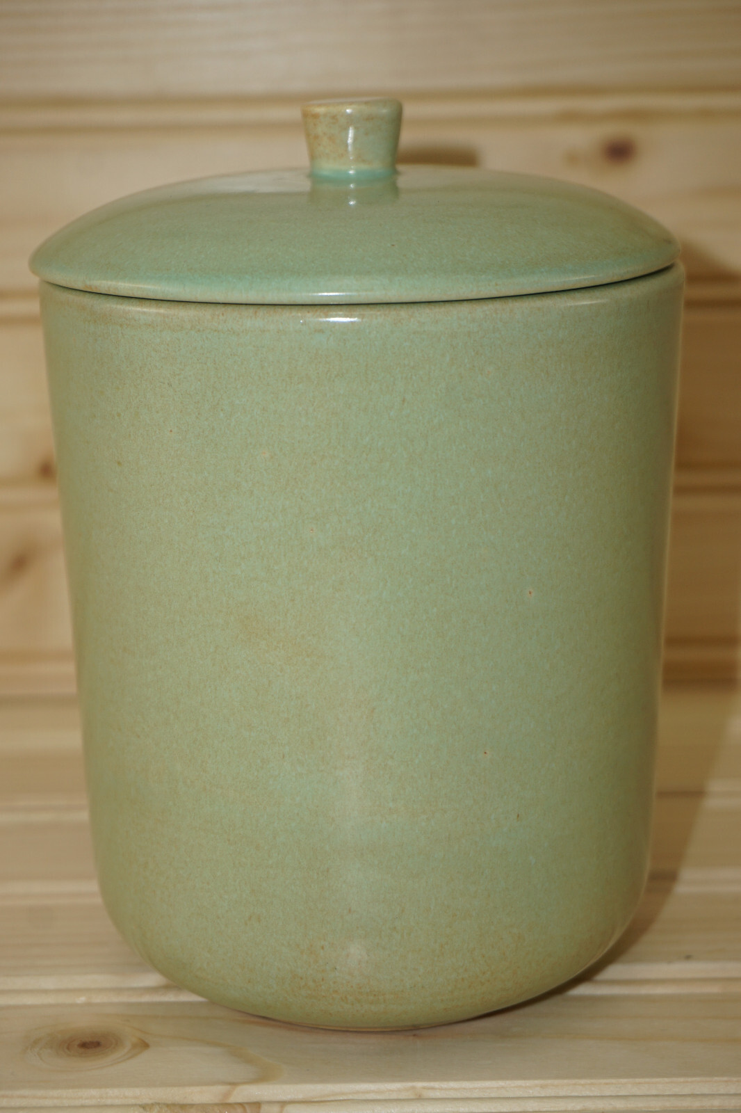 La Solana Green Canister, 5″, with Lid Box #3 (B20)