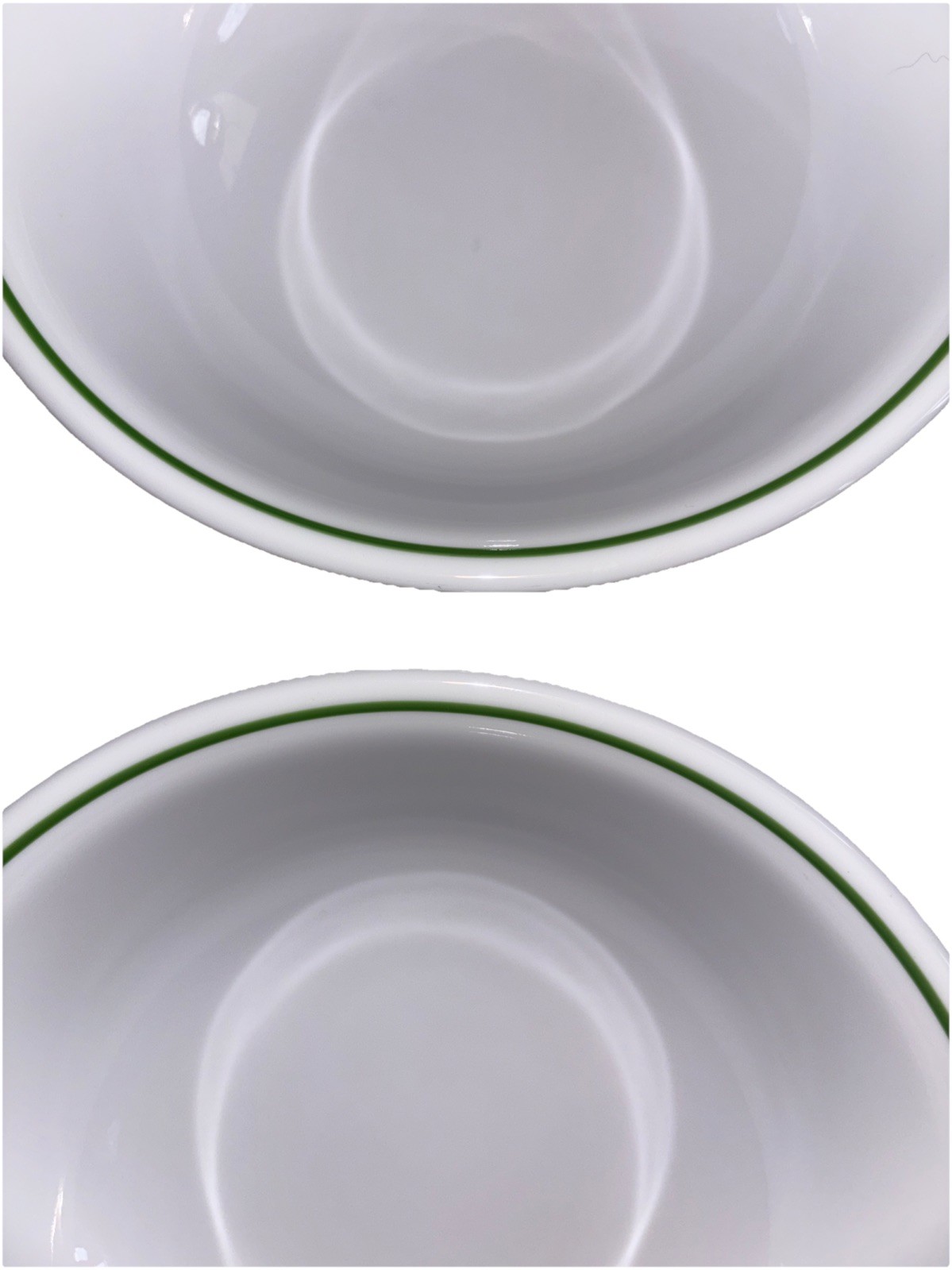 VTG Set Of 8 Corelle Corning Winter Holly Soup Cereal Bowls Green Bands
