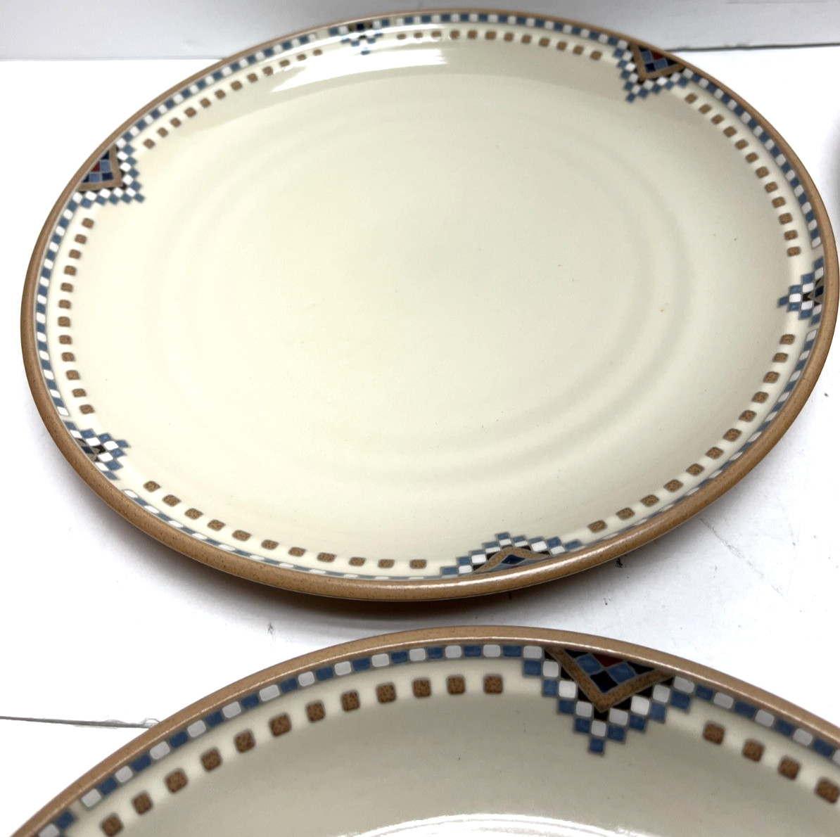 Noritake Stoneware Sedona #8481 lot of 2 Dinner Plates