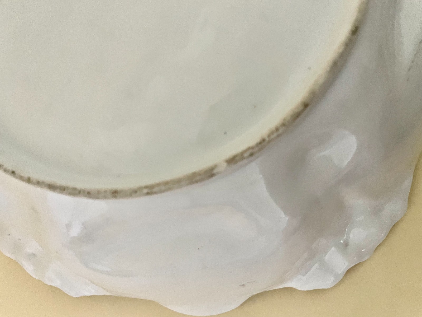 RS Prussia Madame Recamier Lily Mold Portrait Bowl Tiffany Finish Unmarked
