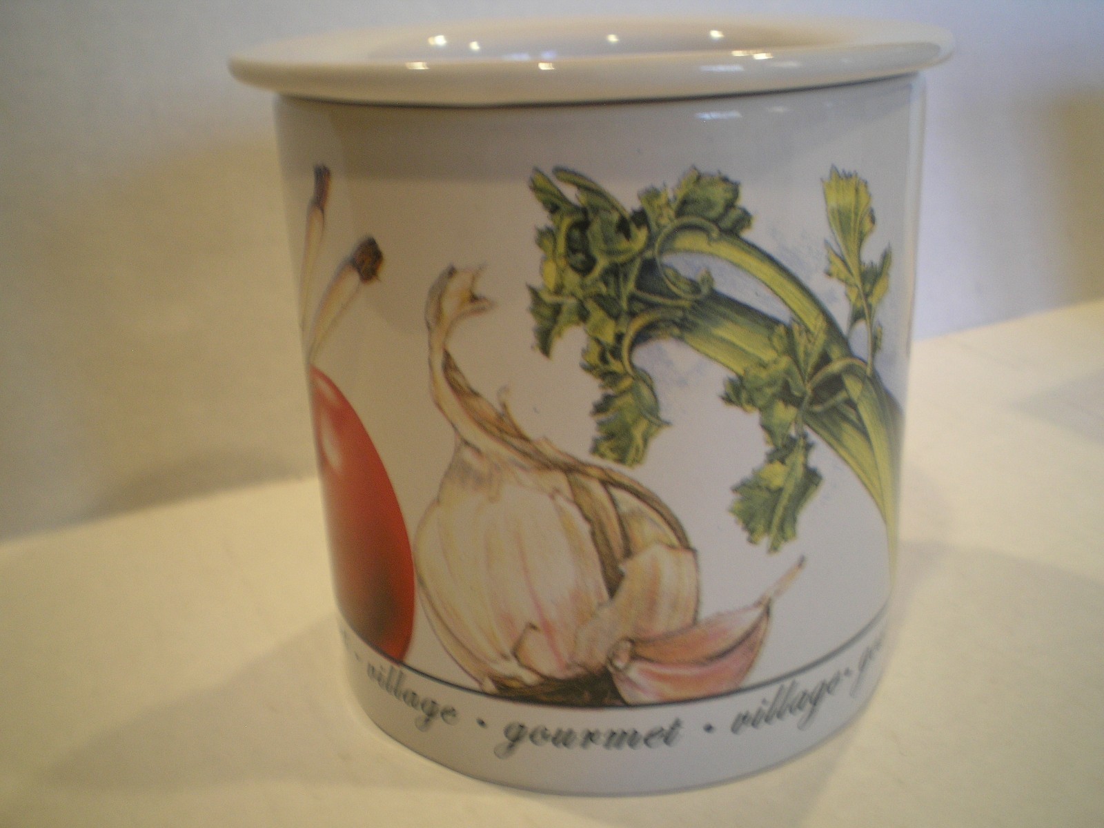 GOURMET VILLAGE CLASSIC DIP CHILLER Veggies Vegetable Pattern NEW IN BOX