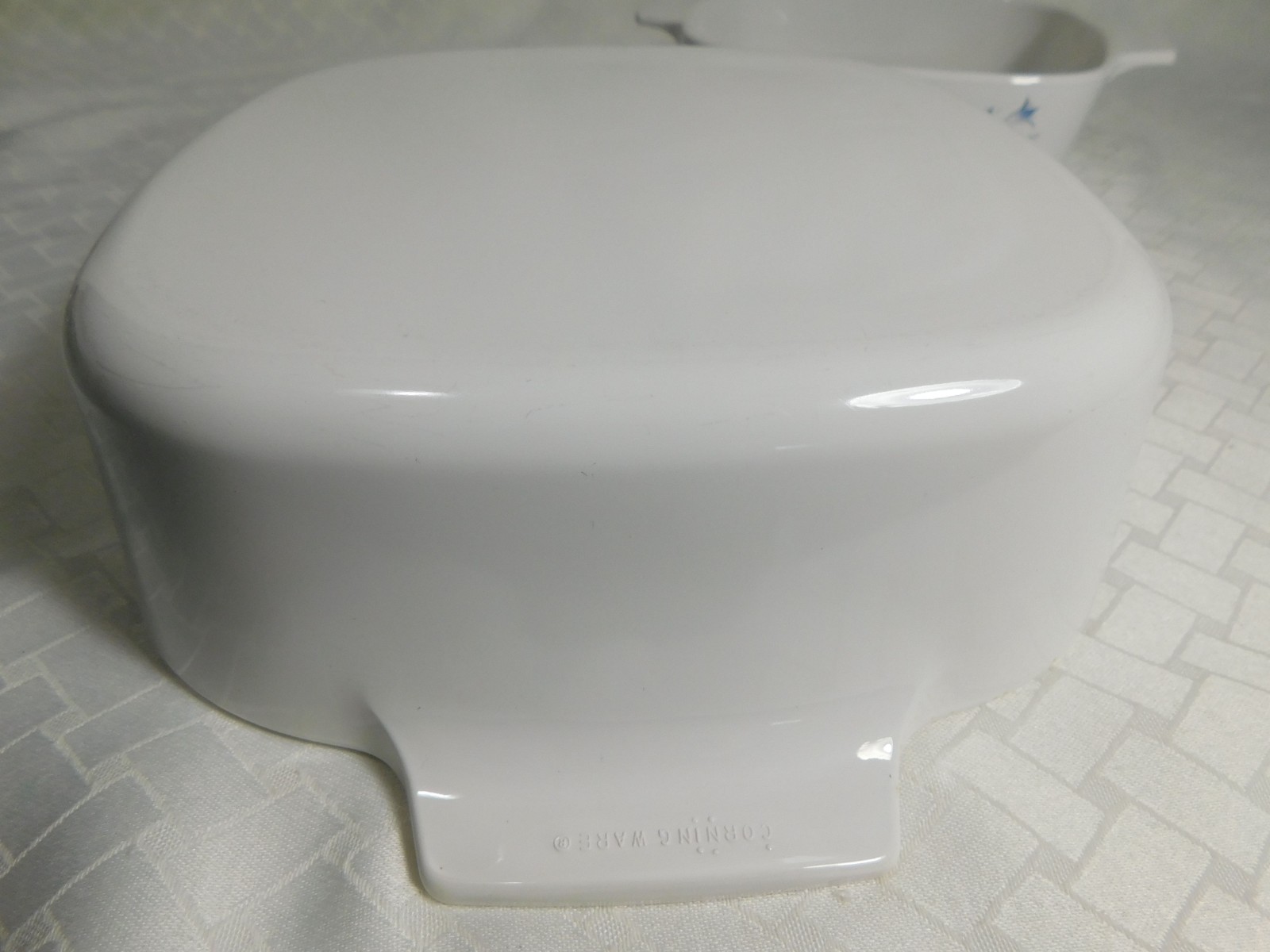 Set of 2 Vintage Corning Blue Dusk Casserole Baking Dishes with Lids, 1L &2L