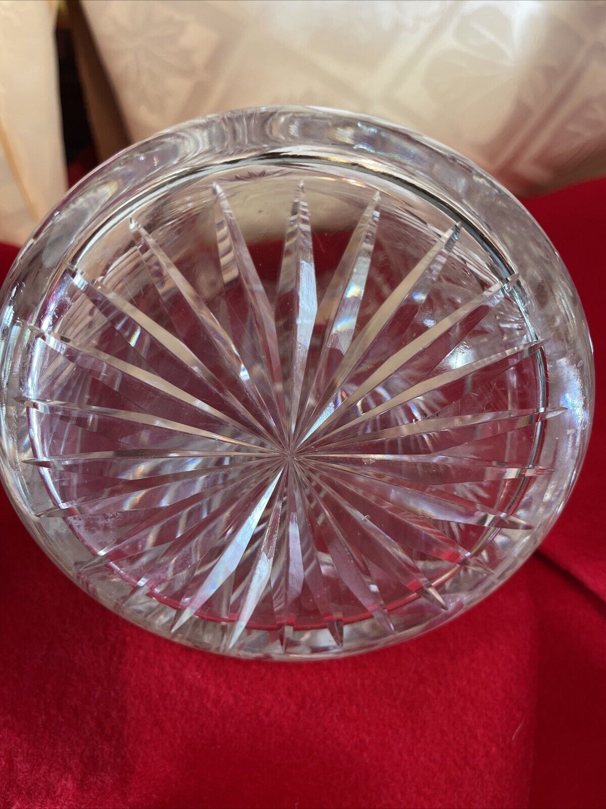 Large Antique American Brilliant Cut Glass Pitcher – 10 1/2” – 5 Pounds –