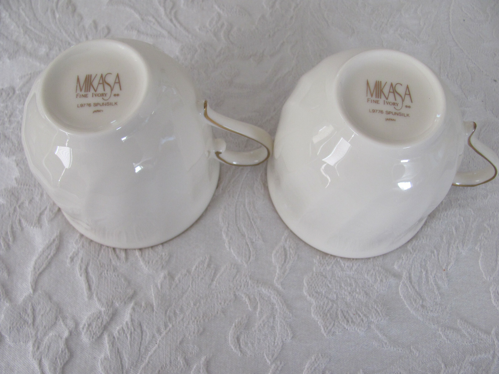 Mikasa Fine Ivory Spunsilk Spun Silk L9776 Japan- Set of 2 Cups