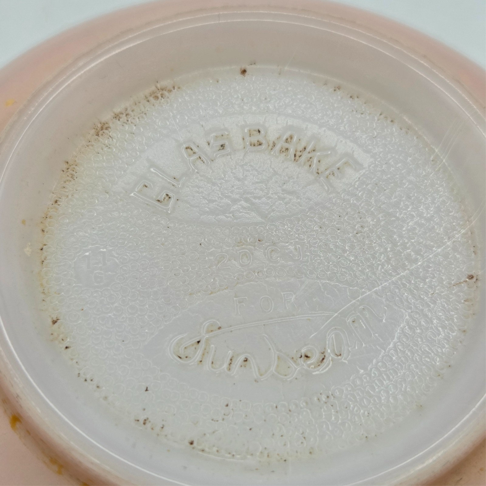 Vintage Pink Glasbake for Sunbeam Small Mixing Bowl with Pour Spout 20-CJ