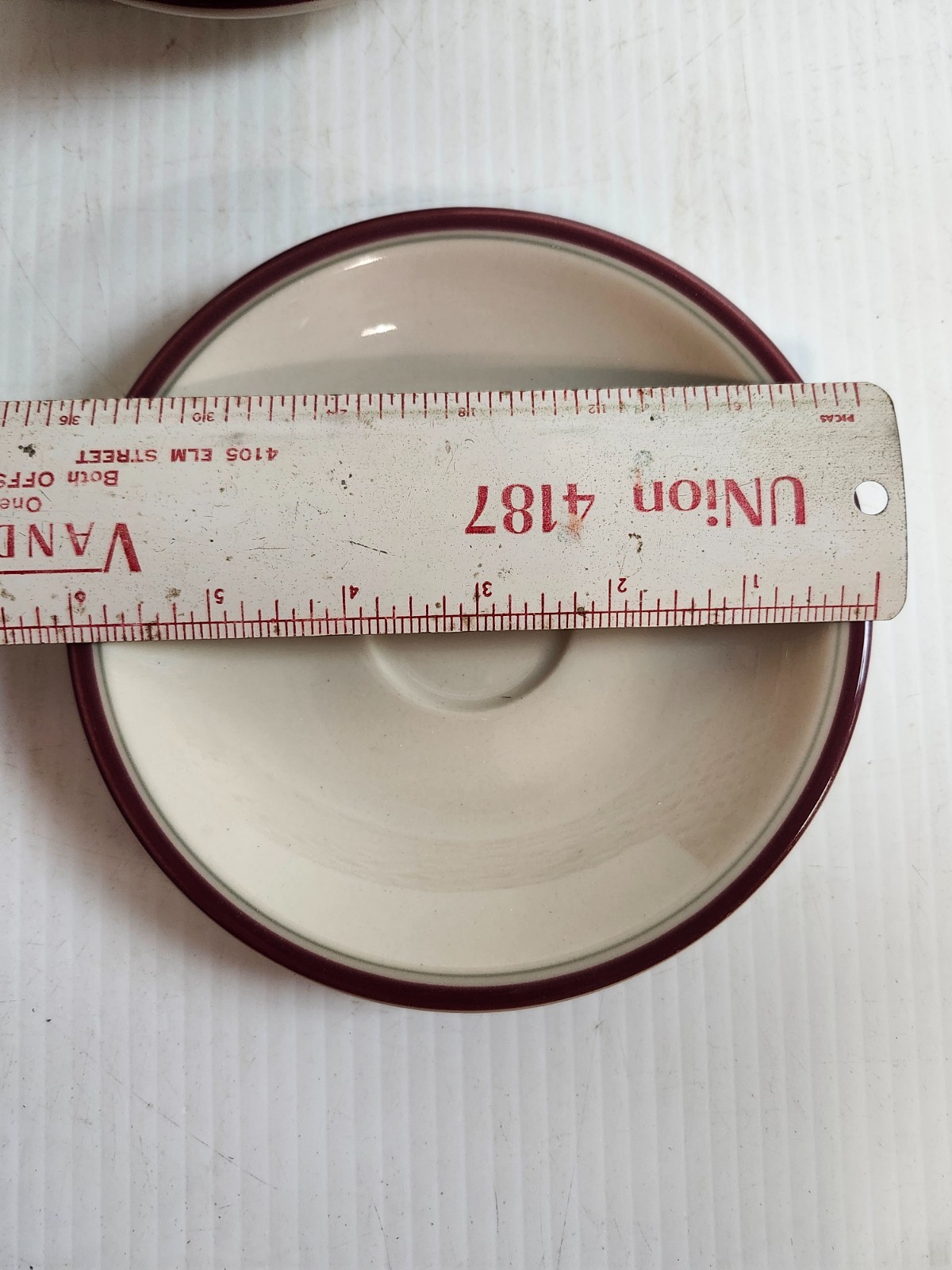 Set of 8 International Stoneware Saucers 6 1/8 in by Jepcor