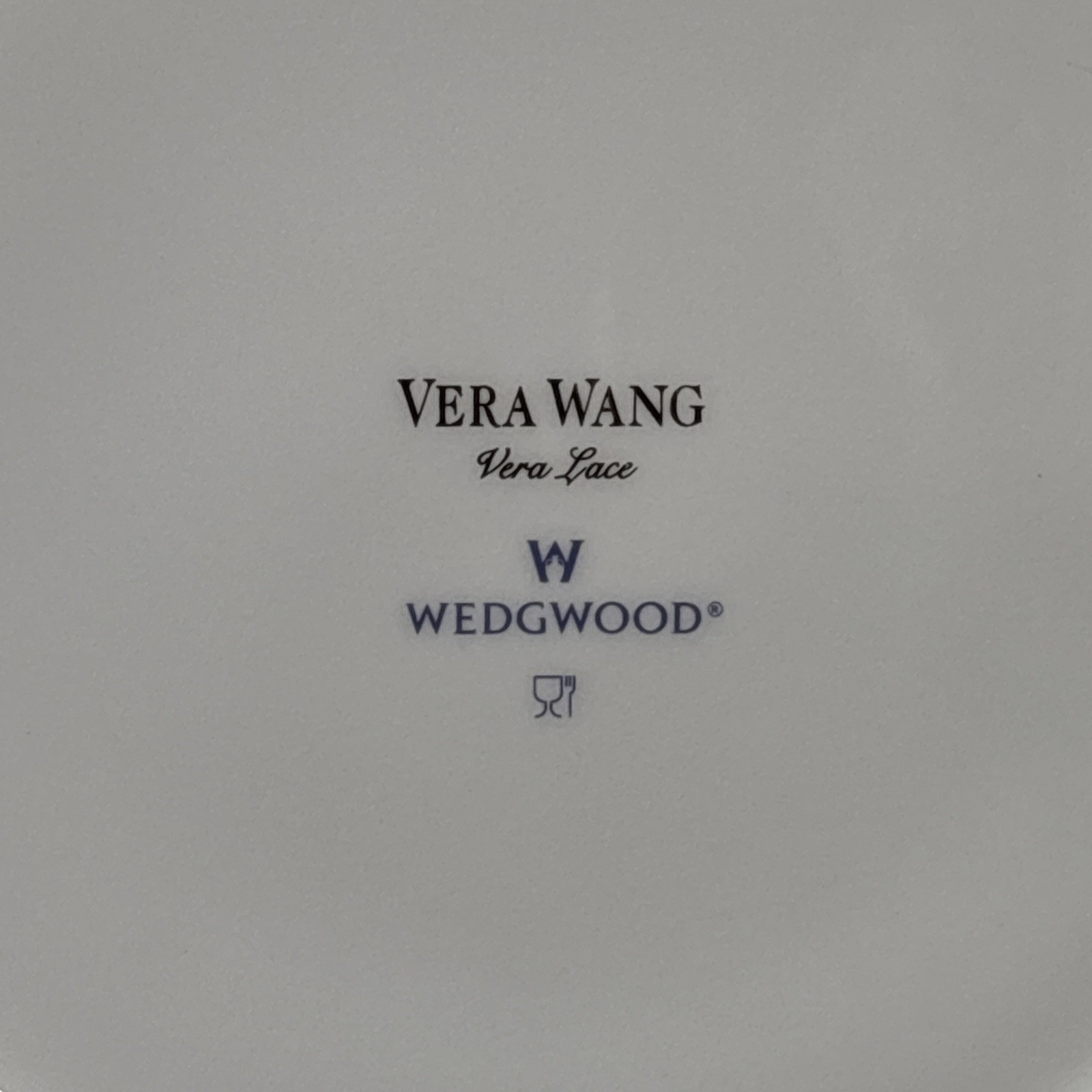 Wedgwood Vera Wang VERA LACE (Platinum) Salad Plate 8 1/8 Inches