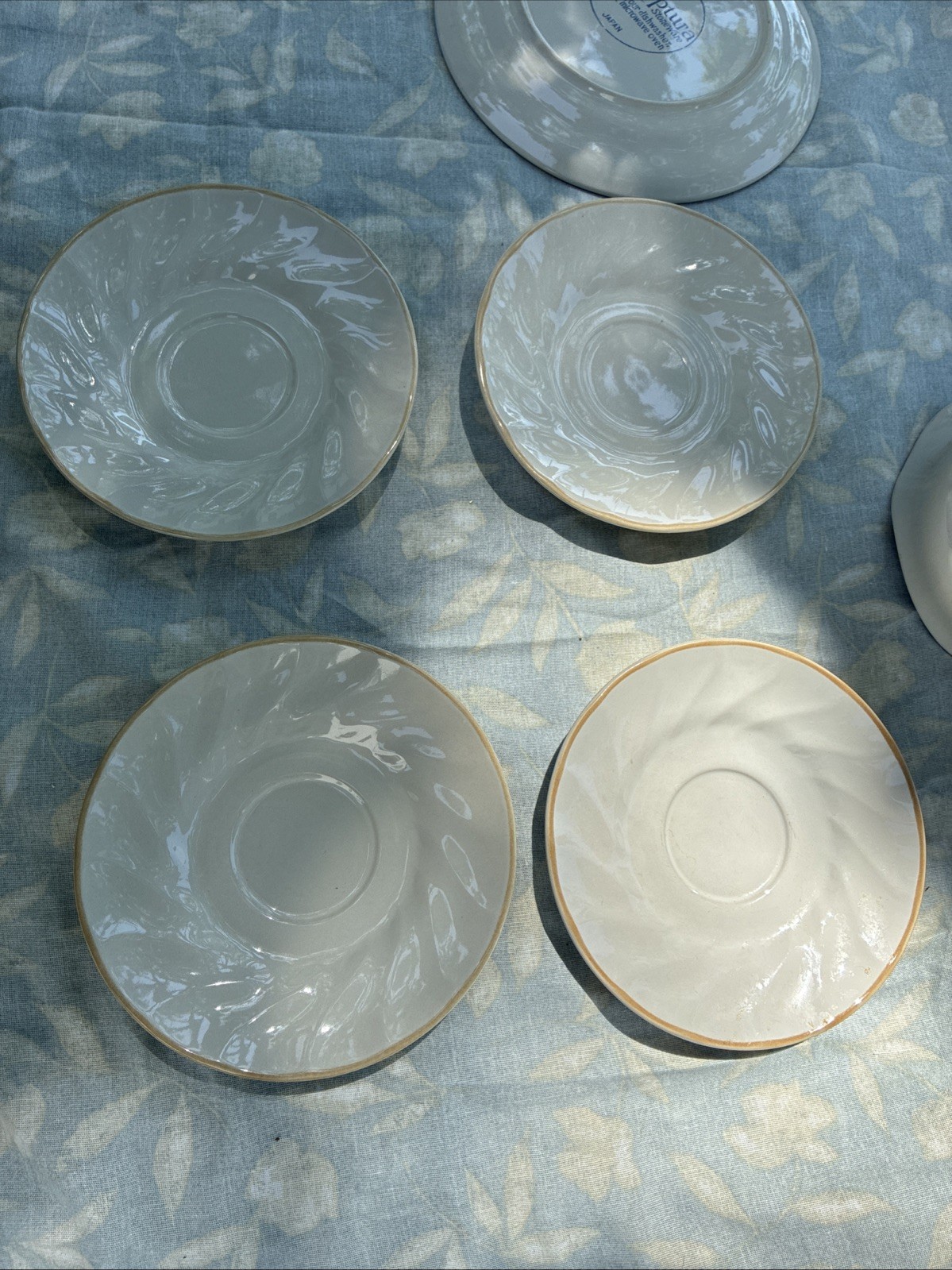 Sculptura Hearthside Stoneware Plate Saucer Creamer Pitcher
