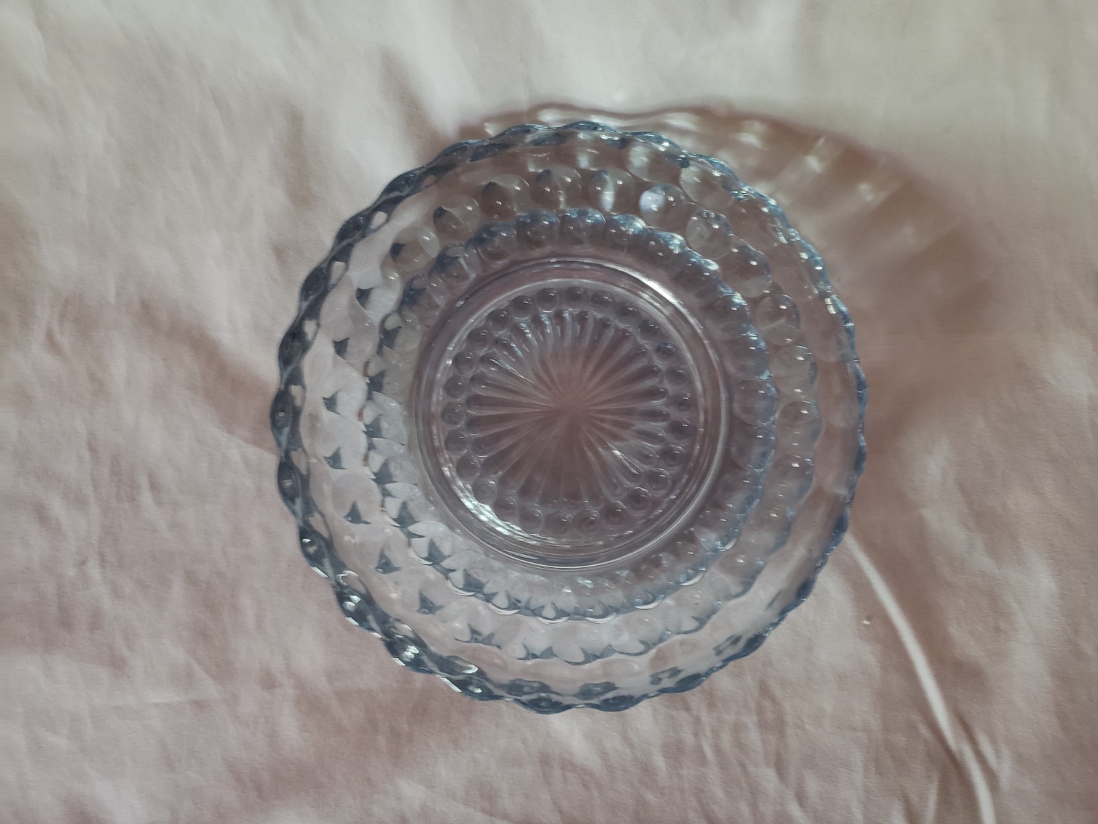 Vintage Anchor Hocking Sapphire Blue Glass Plates 6 1/2″ Set of 3