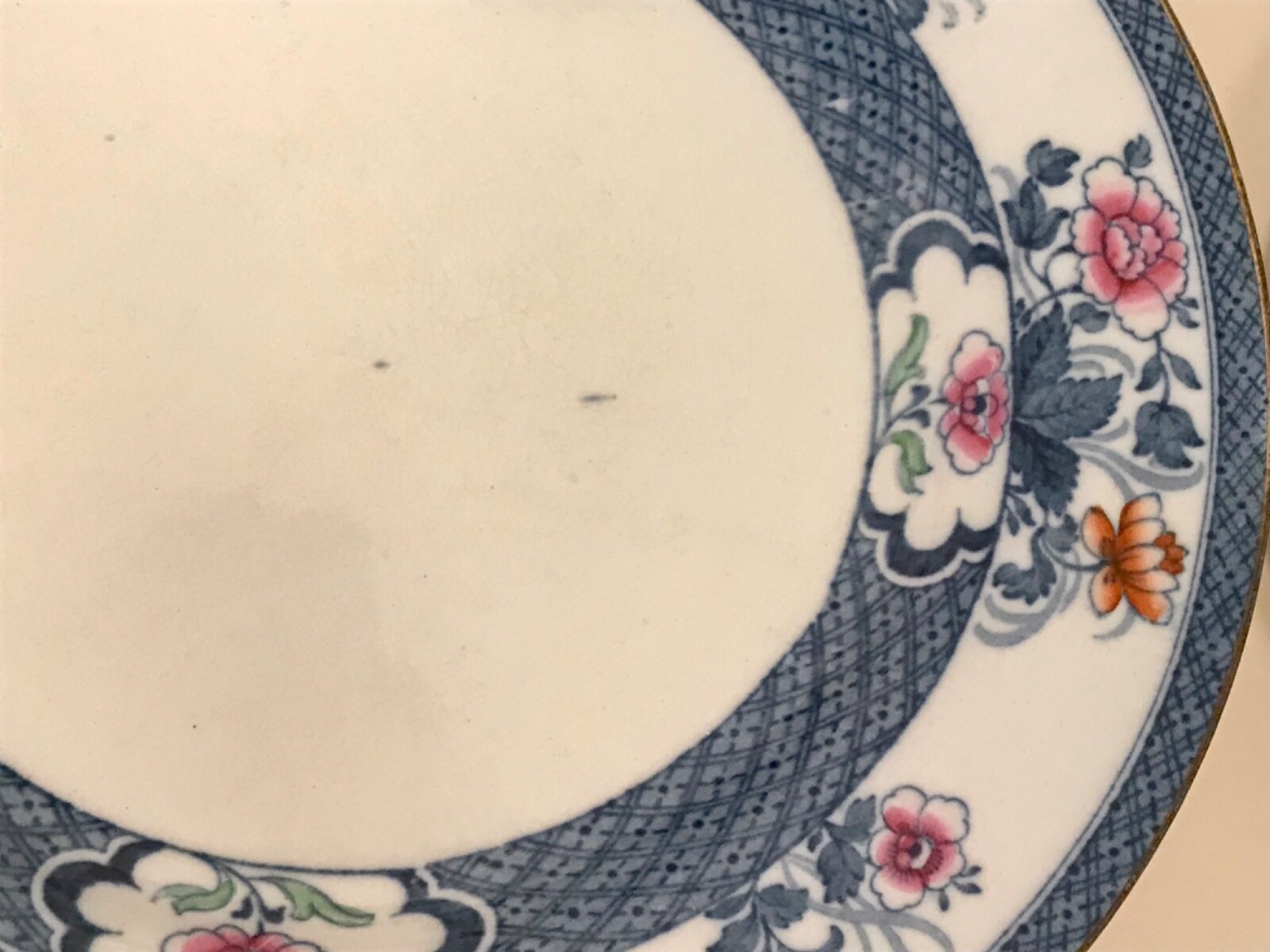 F. Winkle & Co. Set of 12 Dinner/Luncheon Plates OLD NANKIN Pattern c1911-1925