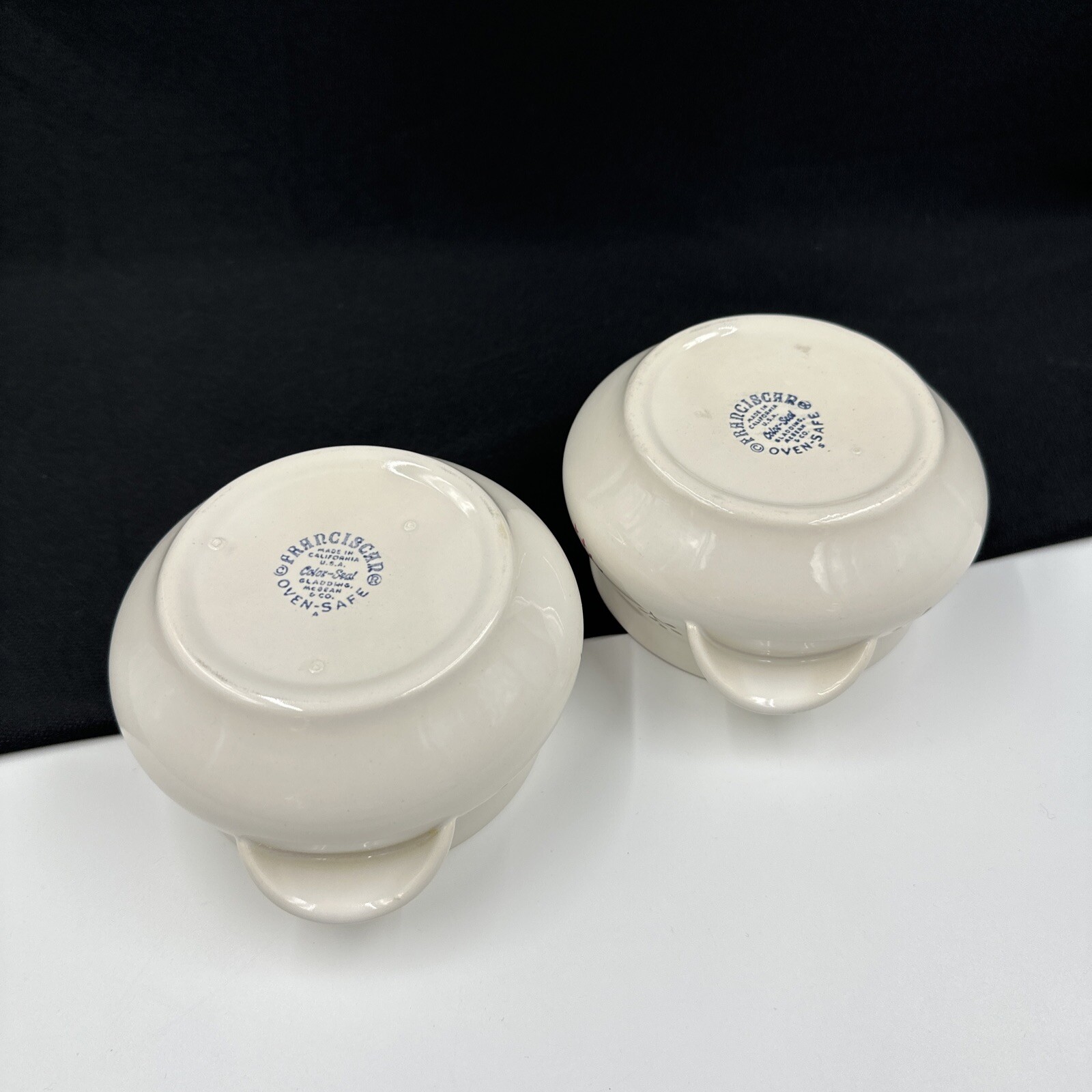 Franciscan Echo (2) 4” Individual Casserole Dish Without Lid USA •PRISTINE•