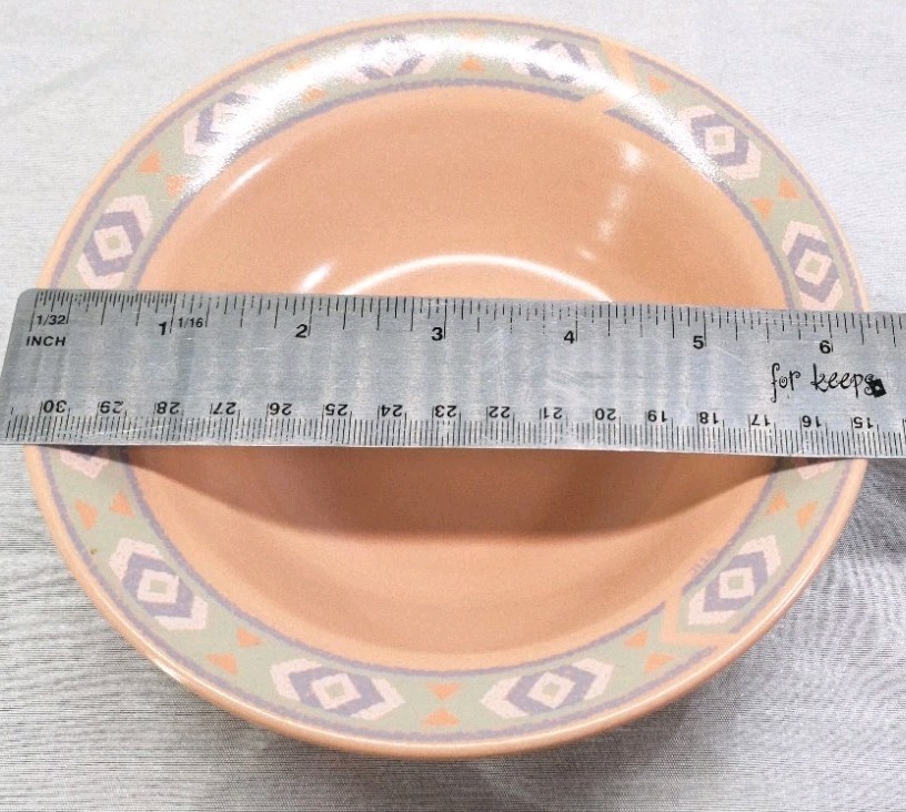 VTG TREASURE CRAFT SOUTHWEST 4Pc Dining Set Salad & Dinner Plate Bowl Mug *20Pcs