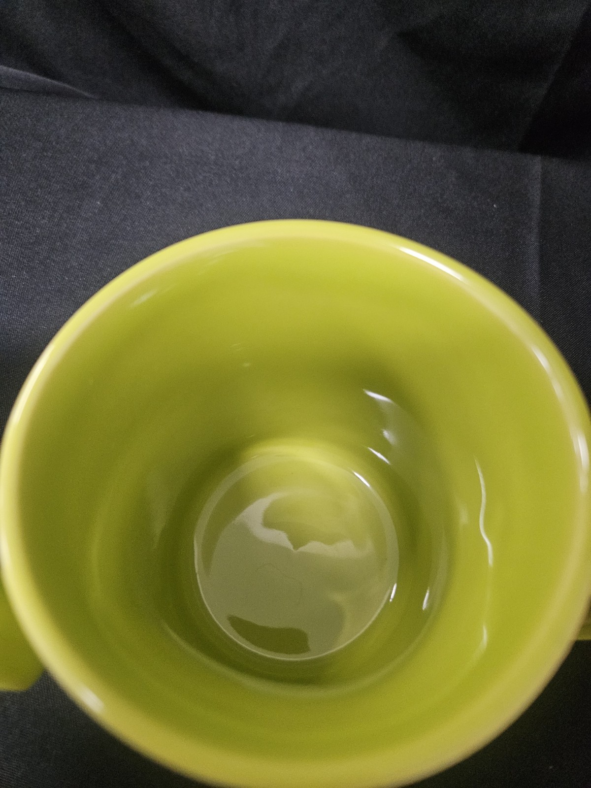 Retired Fiesta Lemongrass Mug Set -15oz Tapered Mug & 13oz Square Bottom Mug HLC