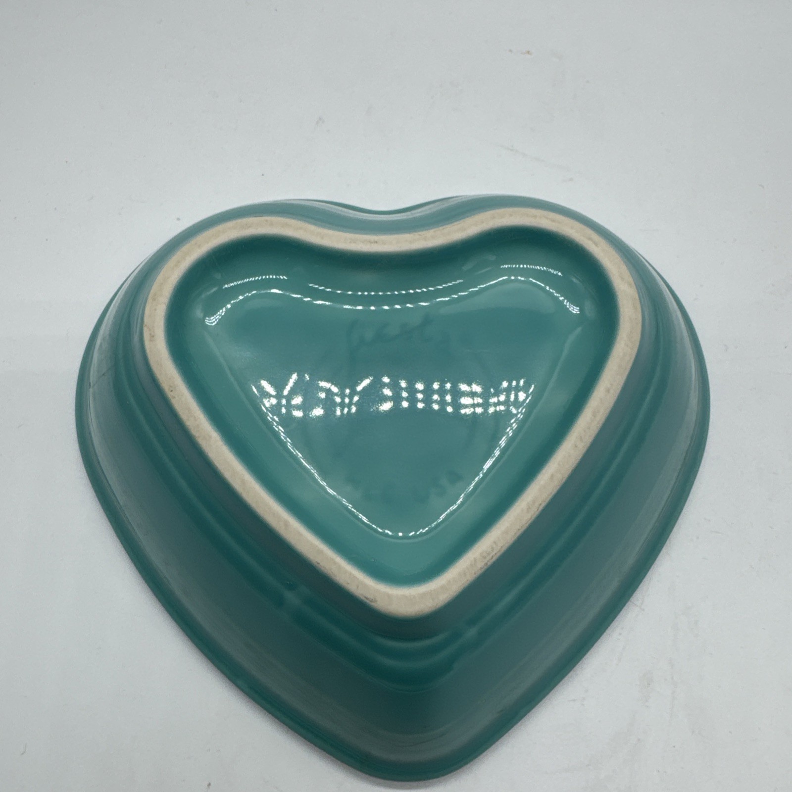 NEW FIESTA WARE Medium HEART BOWL DIP FRUIT CANDY DESSERT turquoise blue