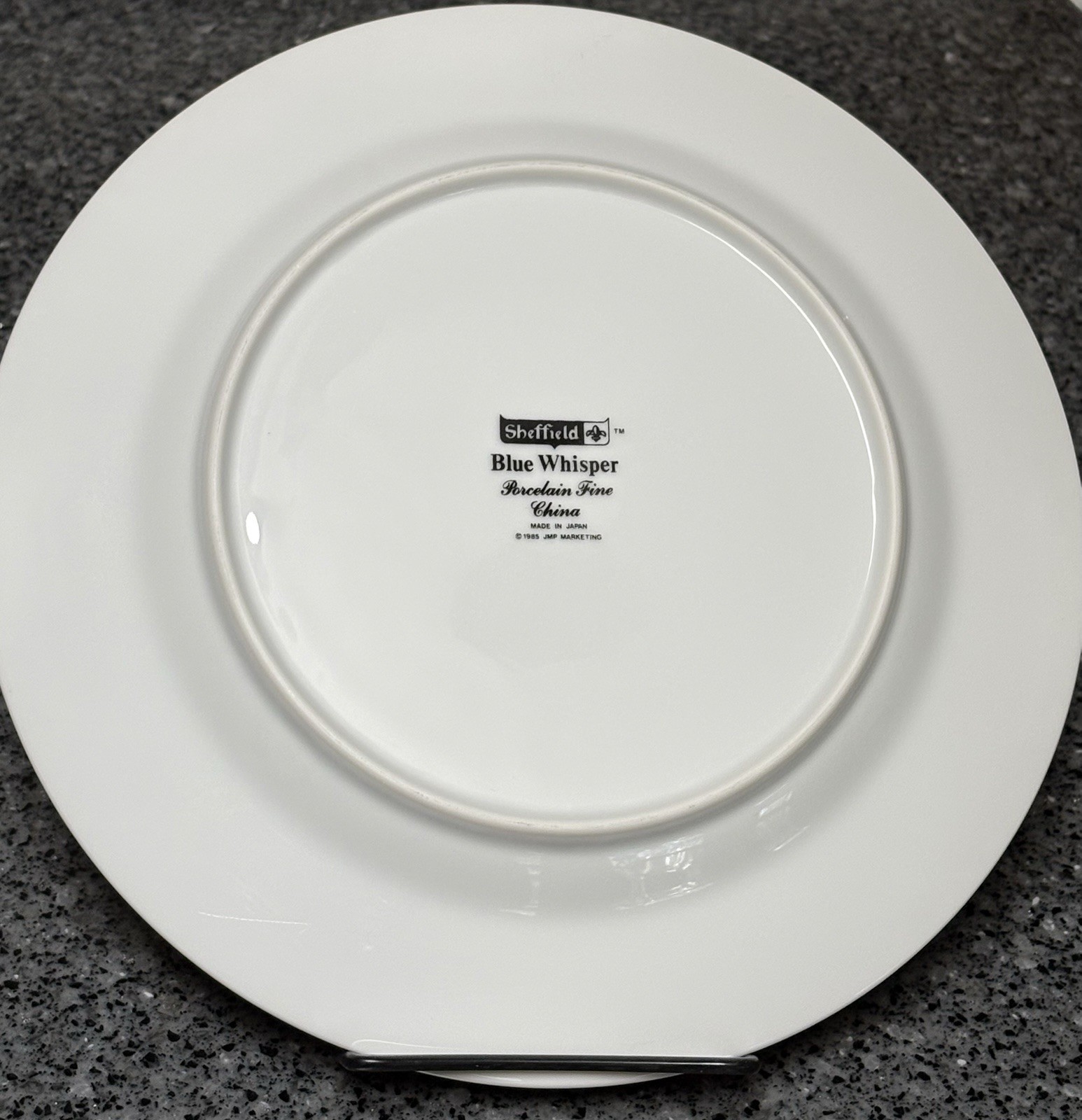 1985 Sheffield Blue Whisper Porcelain Fine China Dinner Plate Japan