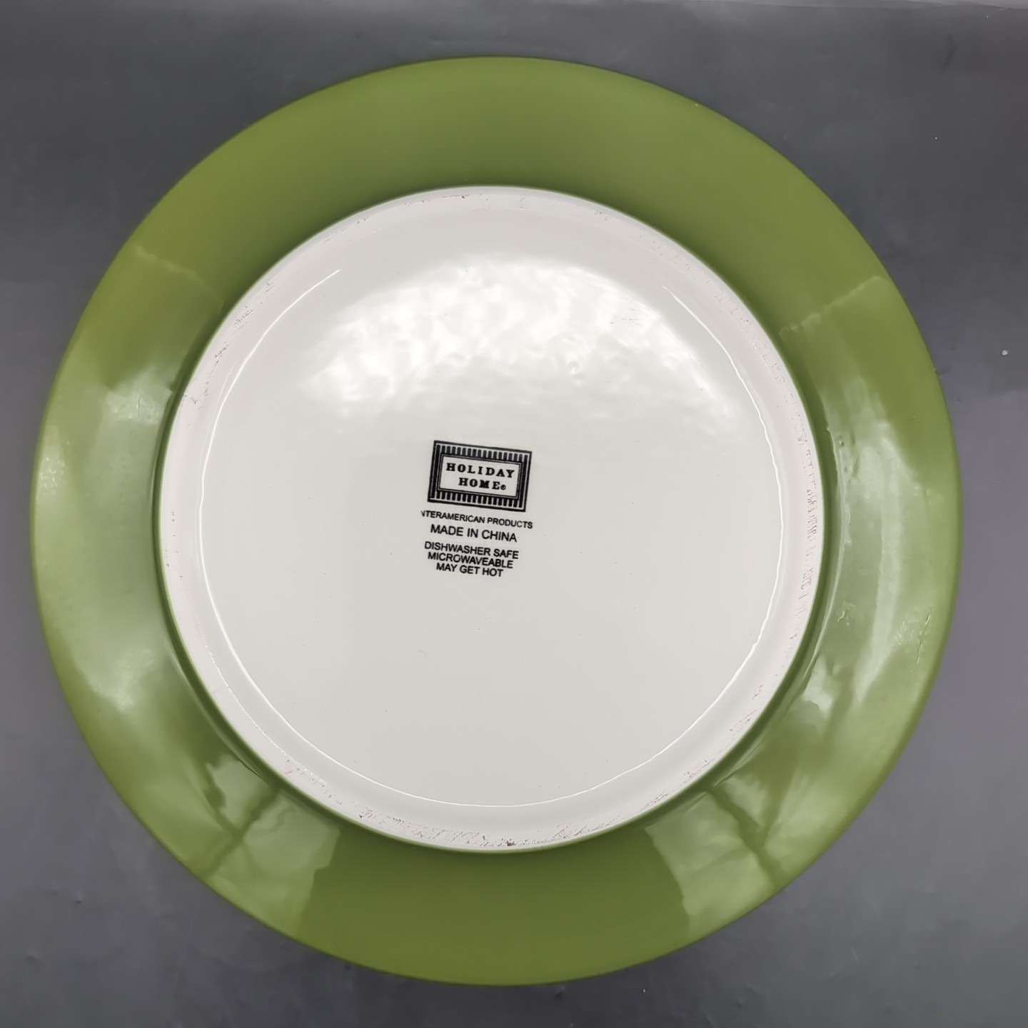Set of 5 Holiday Home Christmas Salad Plates 8” Reindeer Joy Peace Earth Whimsic
