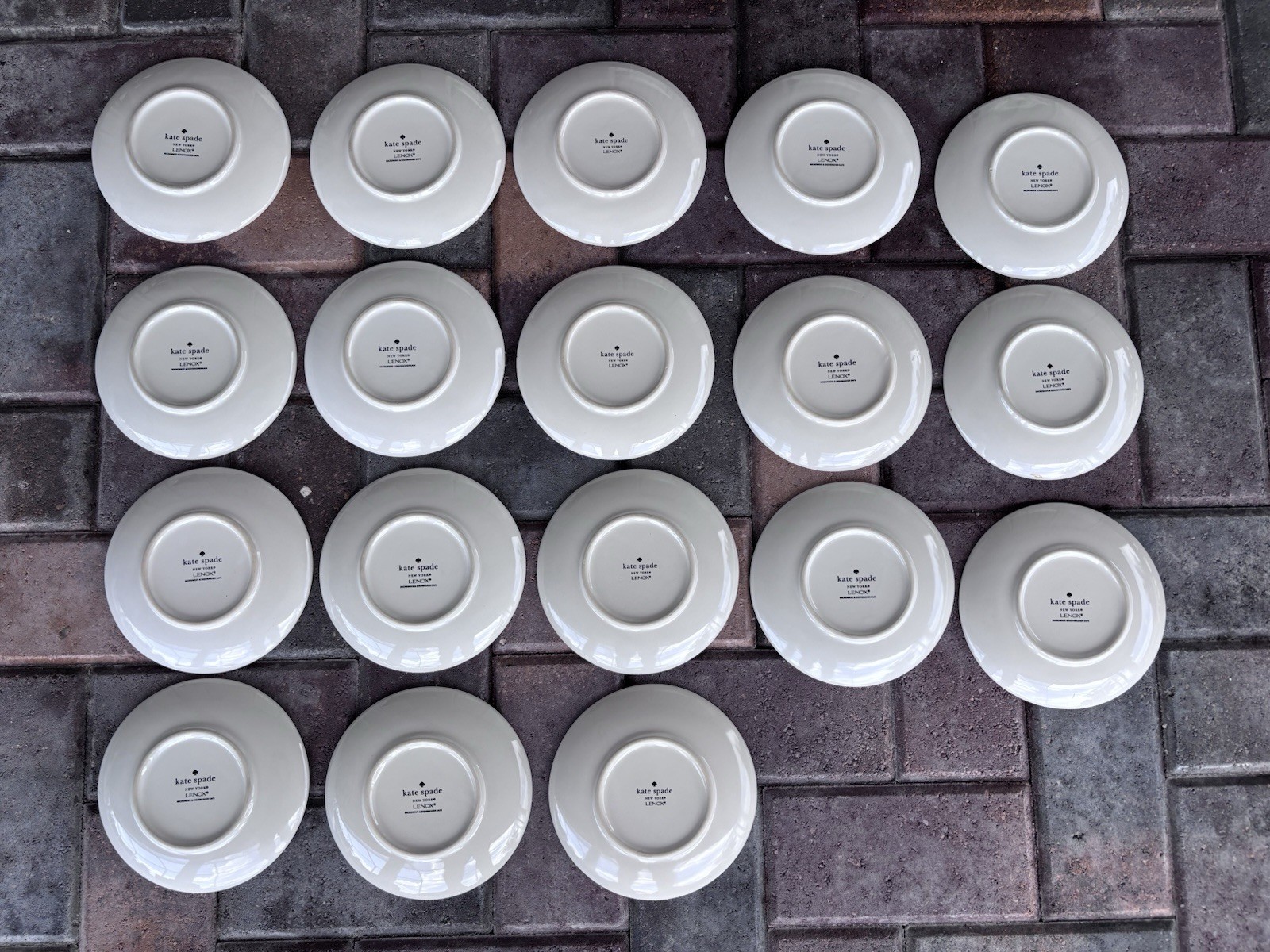 Set Of 18 Lenox Kate Spade New York All In Good Taste Appetizer Dessert Plate 6”