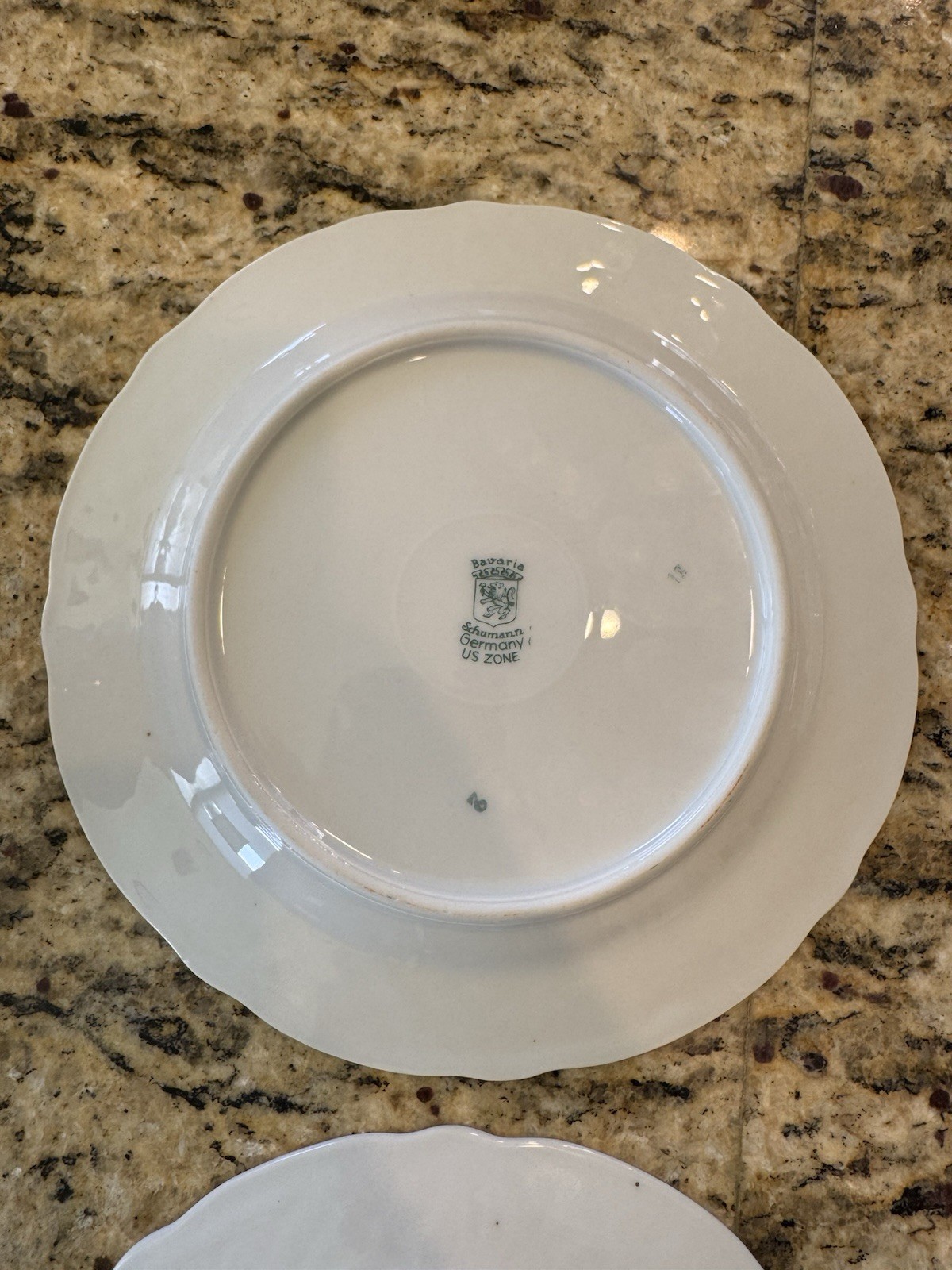 Schumann Bavaria Bouquet Orange Yellow Purple Flowers 7 ¾” Salad Plate(s)