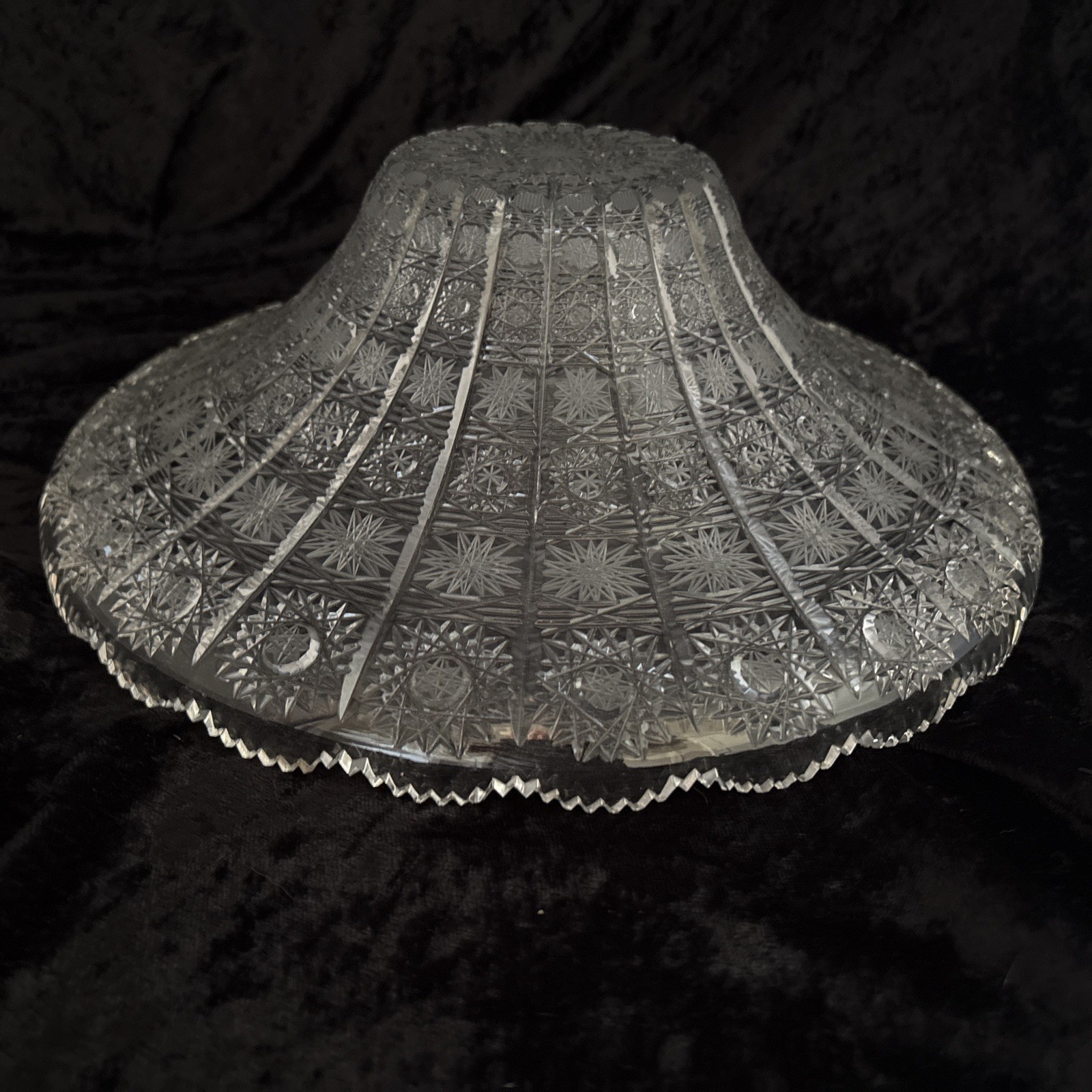 Vintage Bohemia Hand Cut 24% Lead Crystal 12” Master Centerpiece Bowl – Signed