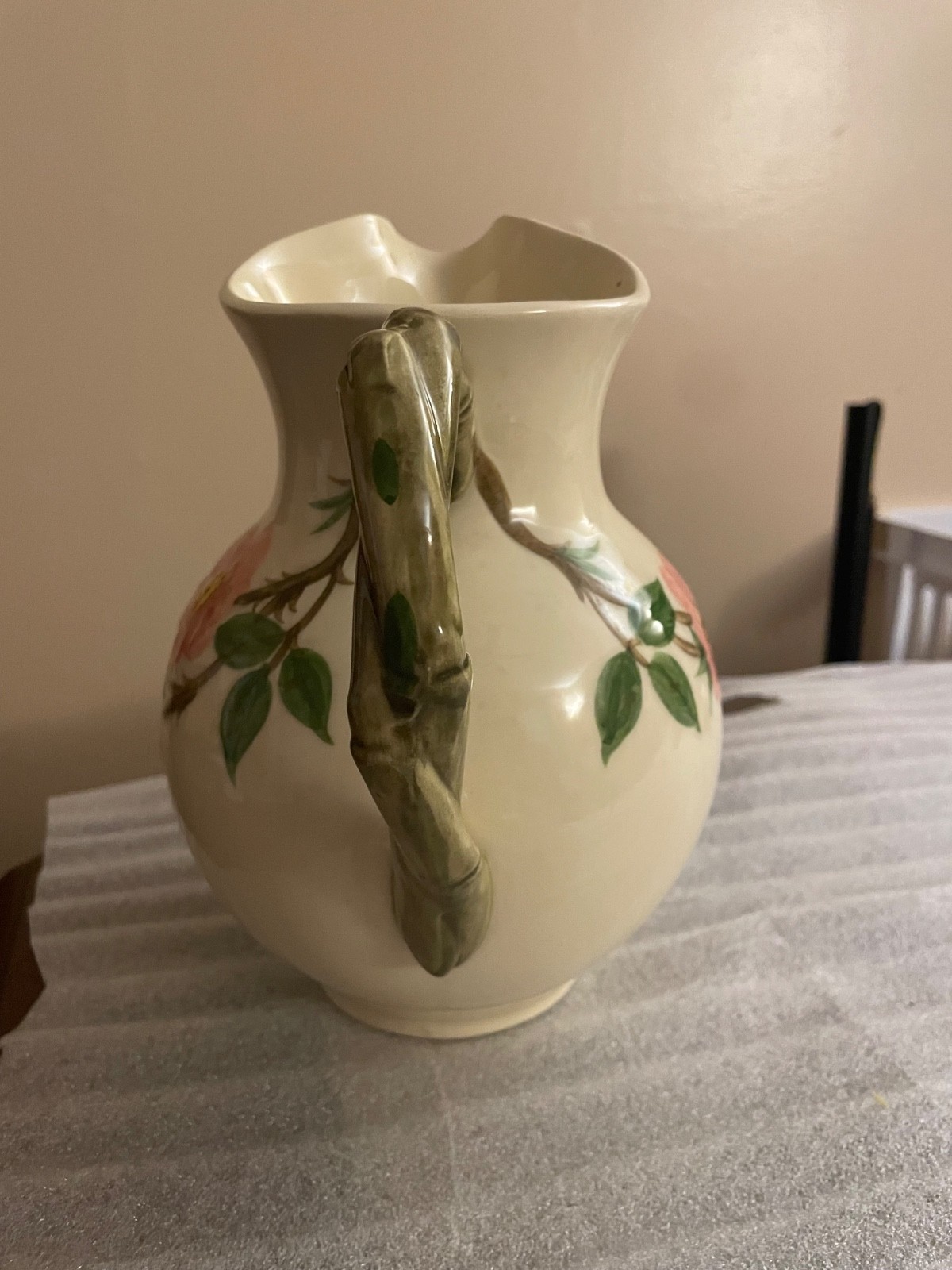 Vintage Franciscan Desert Rose Large ~8.5″ Water Pitcher