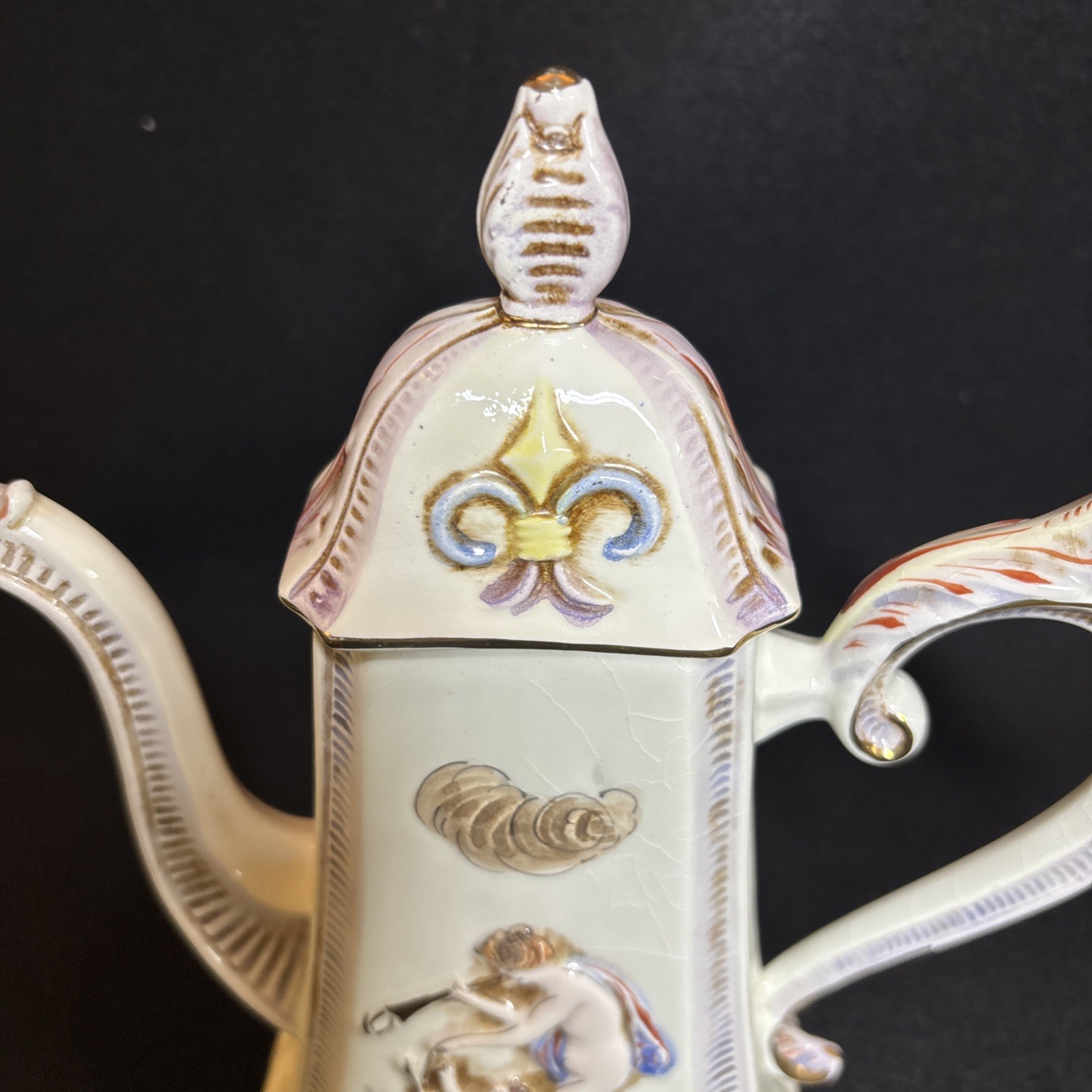 27 Pc R Capodimonte Italy Cherub Demitasse Espresso Tea Coffee Set