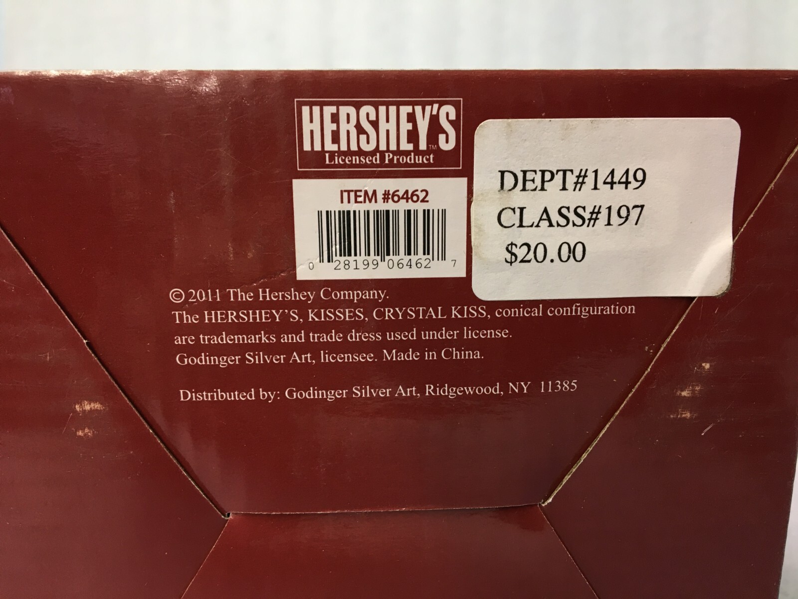 GODINGER Hershey’s Kisses Crystal Candy Dish