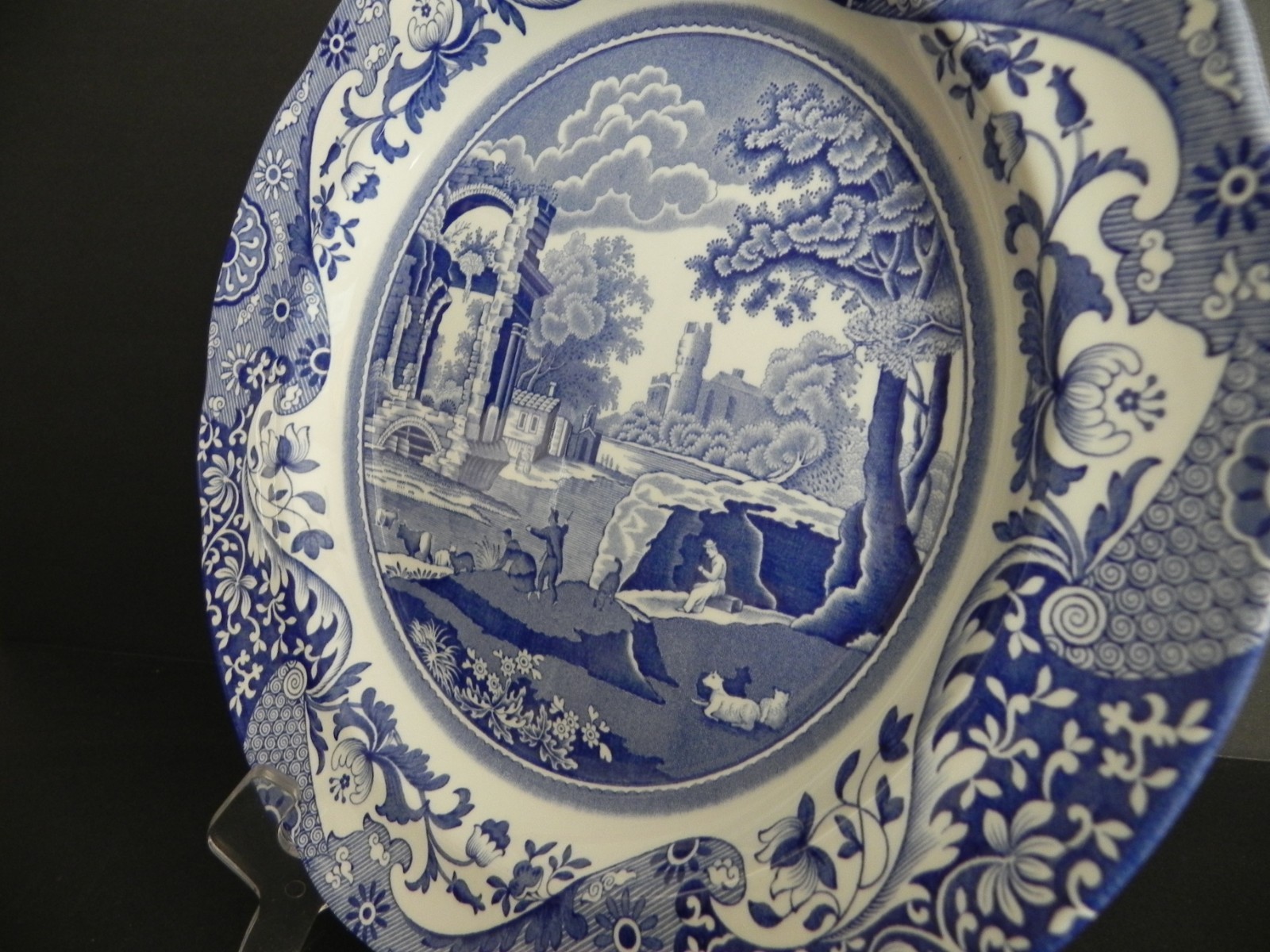 Spode Blue Italian – 6 1/4″ Bread and Butter Plate – Modern Era – Mint