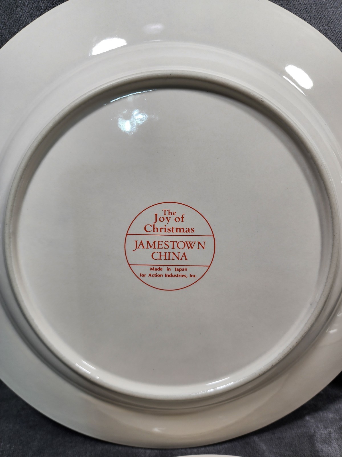 Vtg Jamestown China Action THE JOY OF CHRISTMAS Dinner Plates/Bowls/Cups/15 pcs