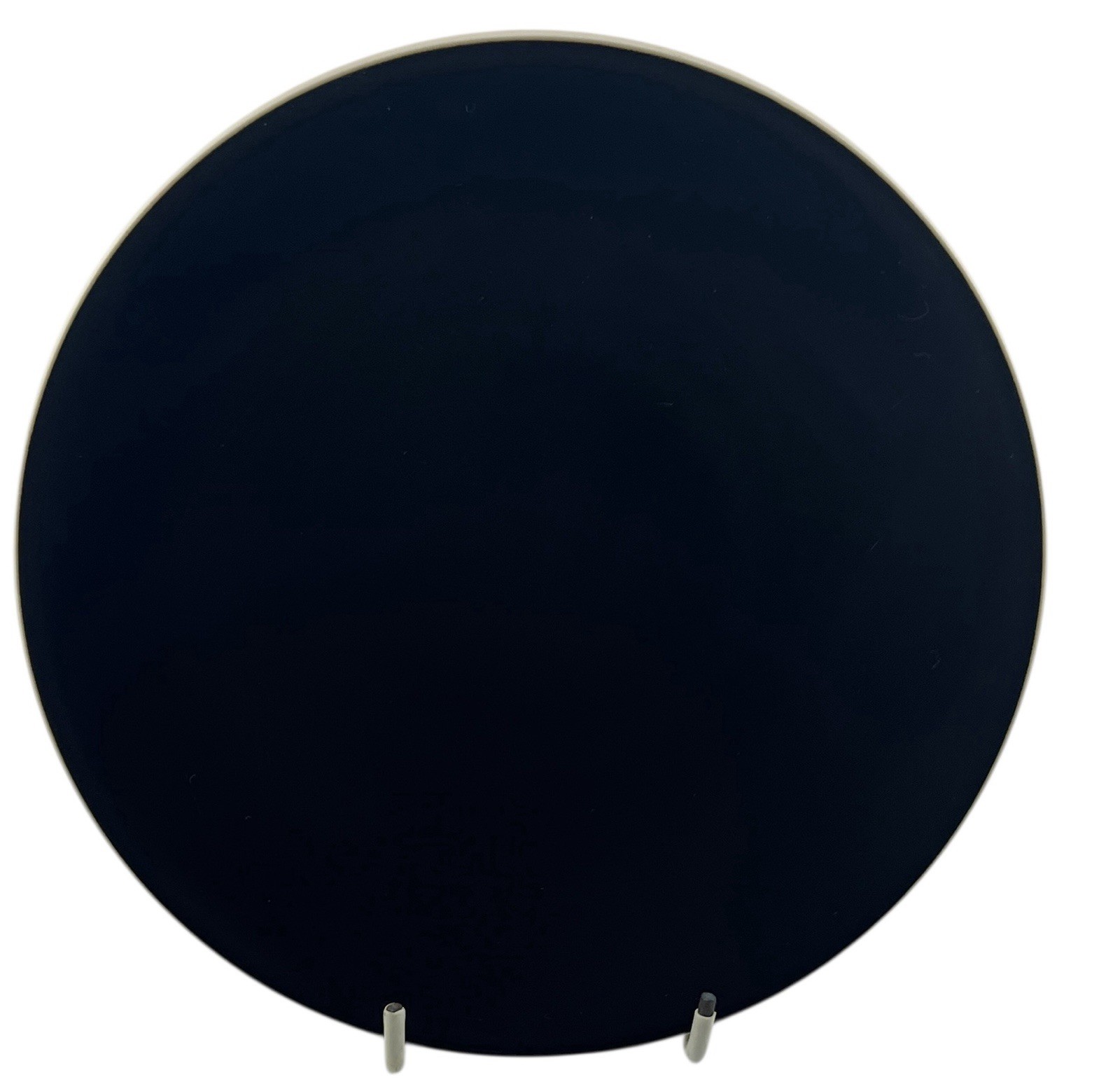 Sasaki Colorstone Salad Plate Matte Black Ceramic Japan 7.5” Excellent Condition
