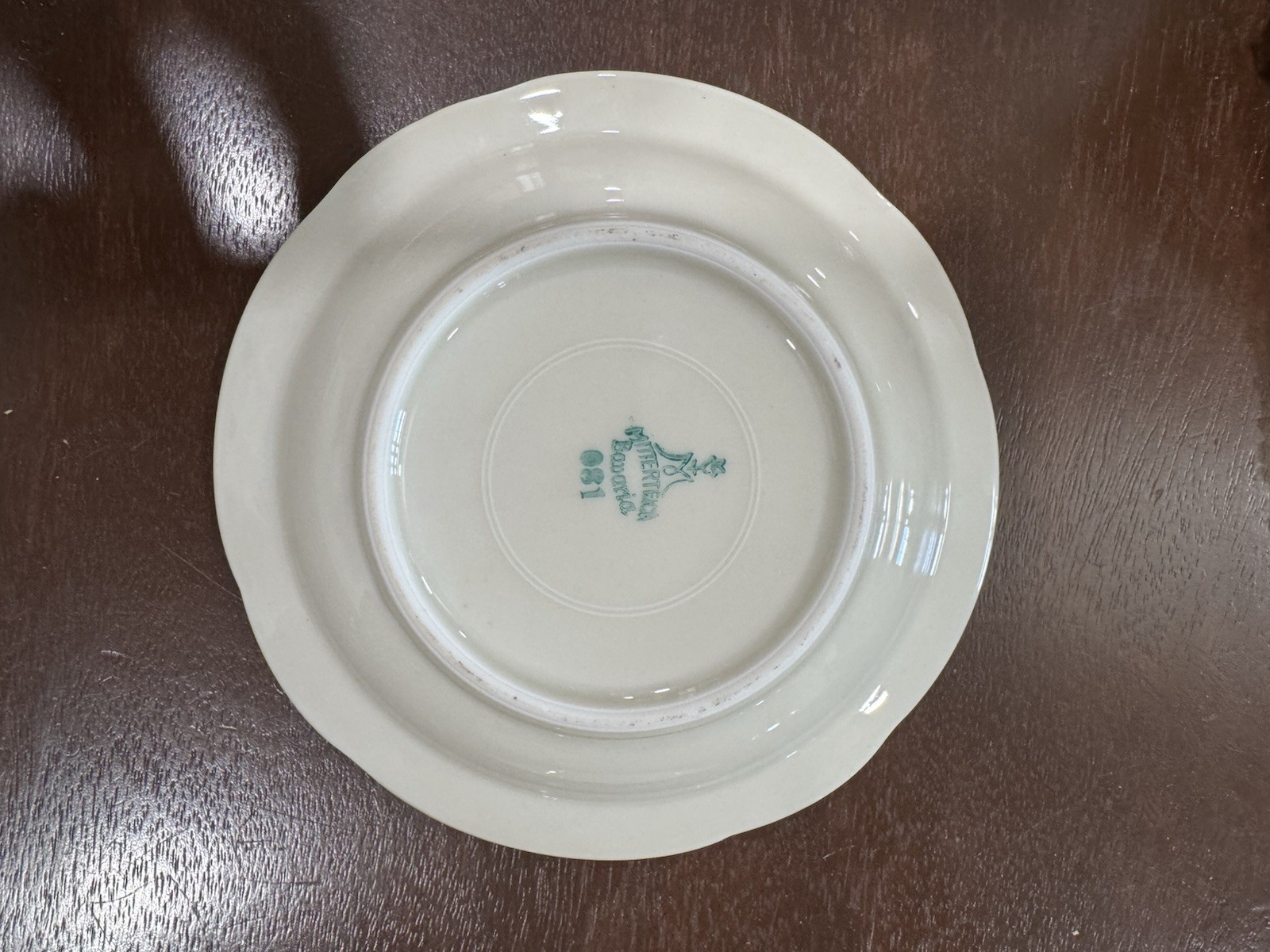 Two Mitterteich Bavaria Porcelain Dish with Floral Design Gold Trim Vintage